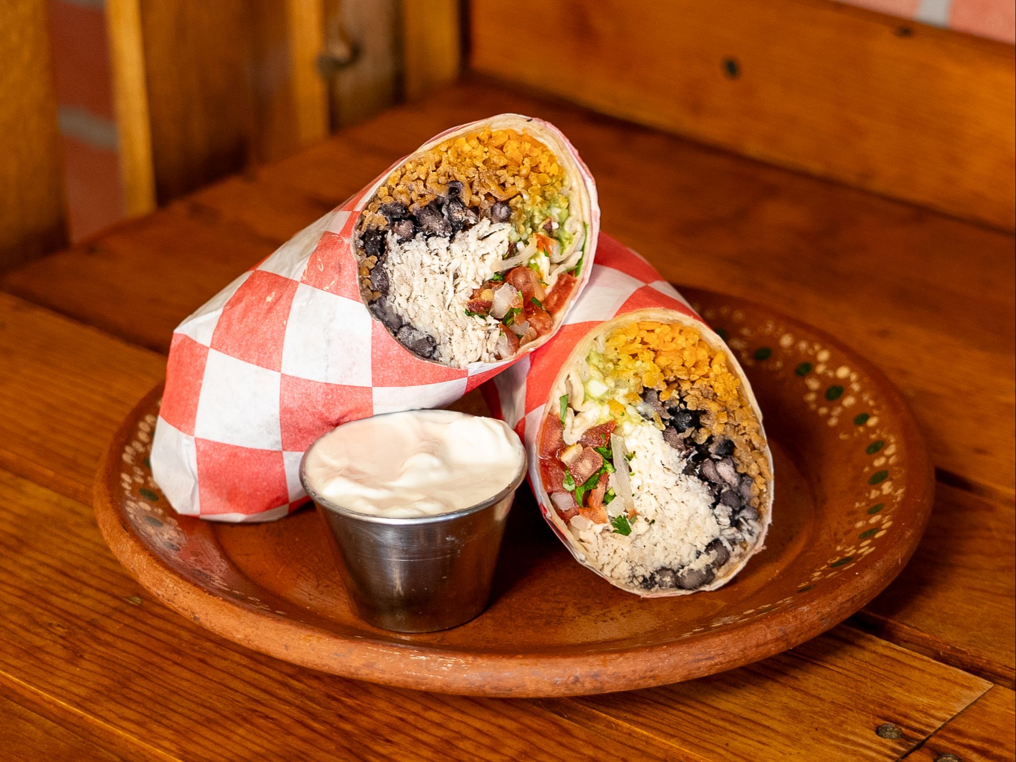 Hibiscus (Jamaica) Burrito.
