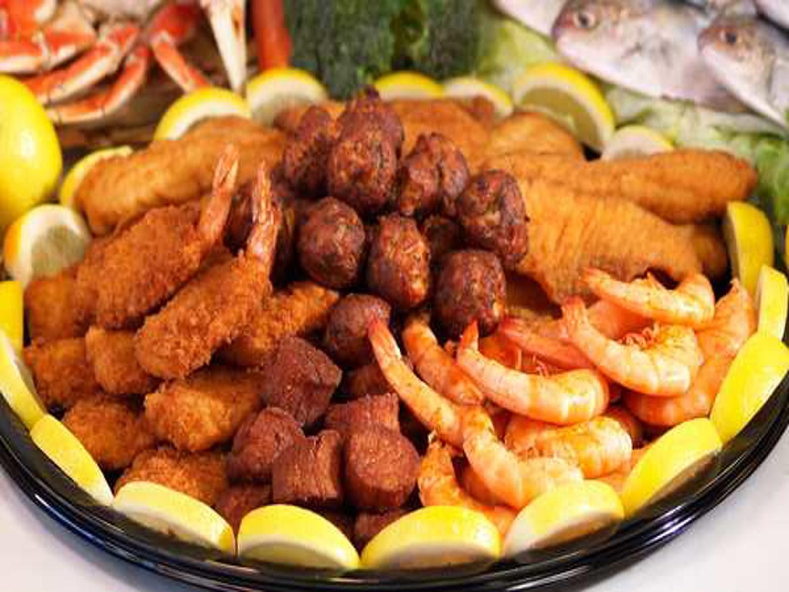 Fried Combination Party Platter.