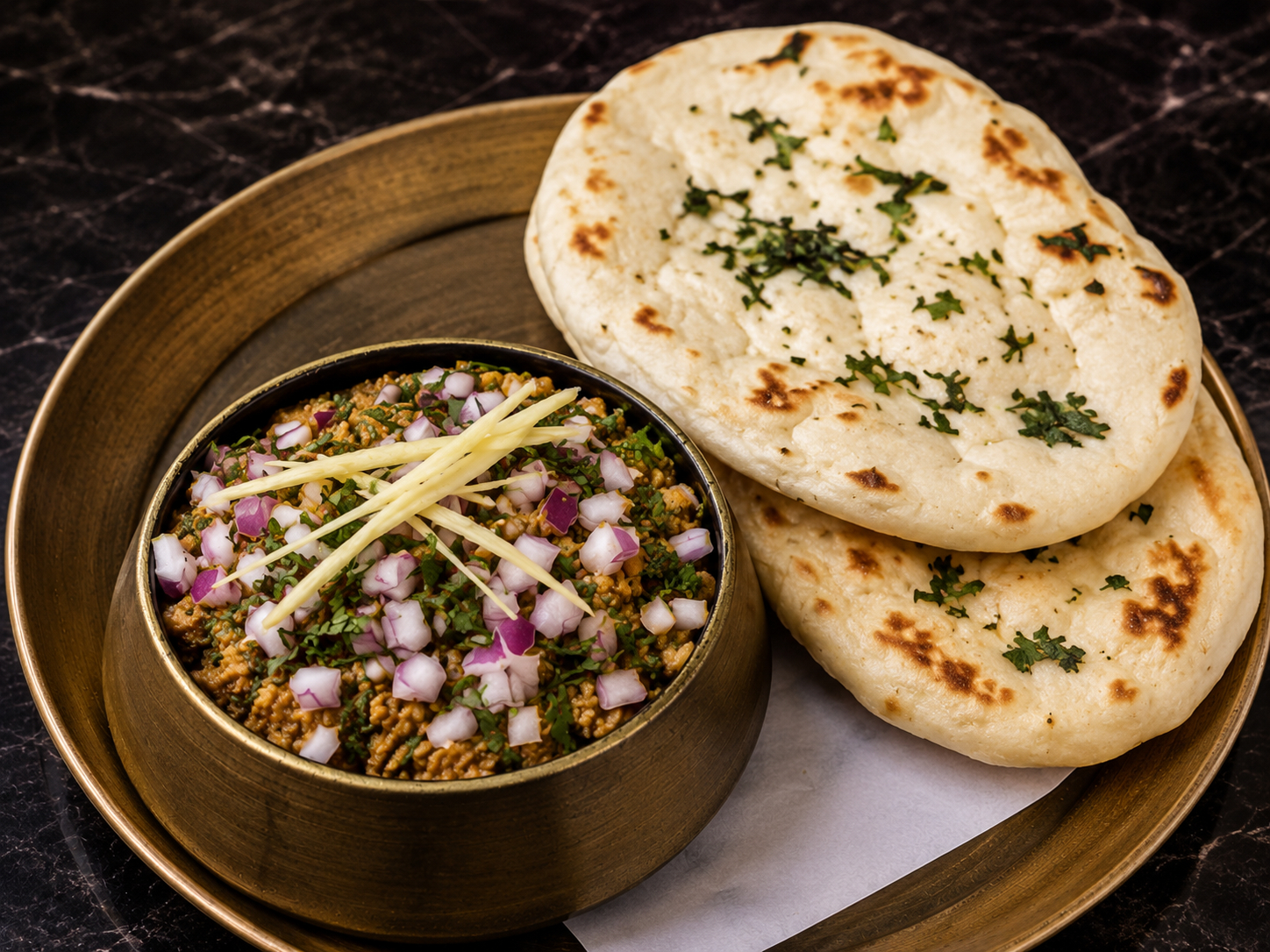Keema with Kulcha.