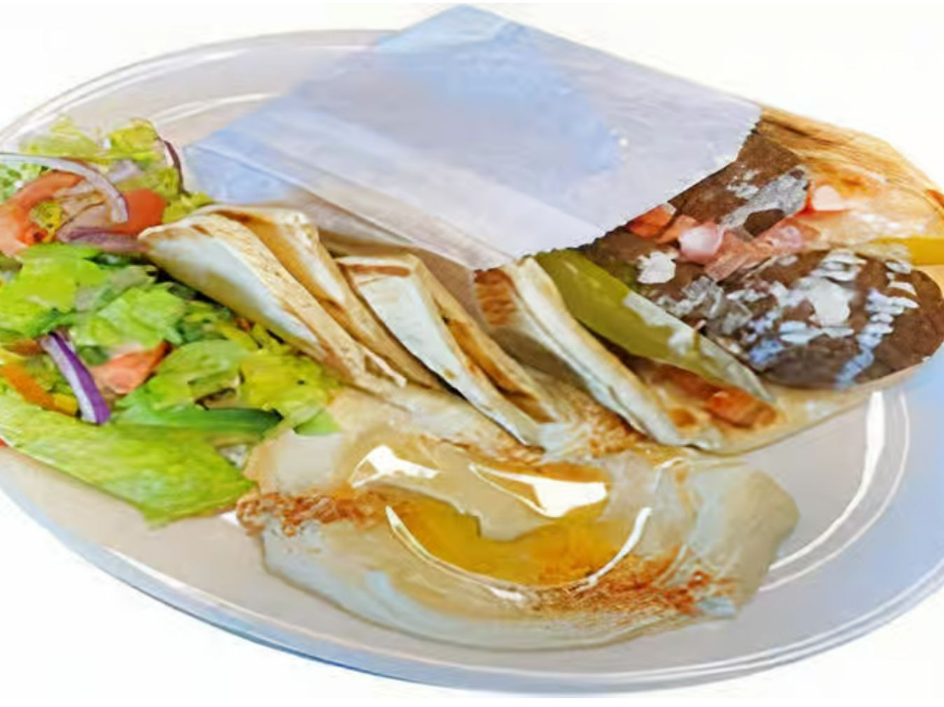 Falafel Pita Plate.
