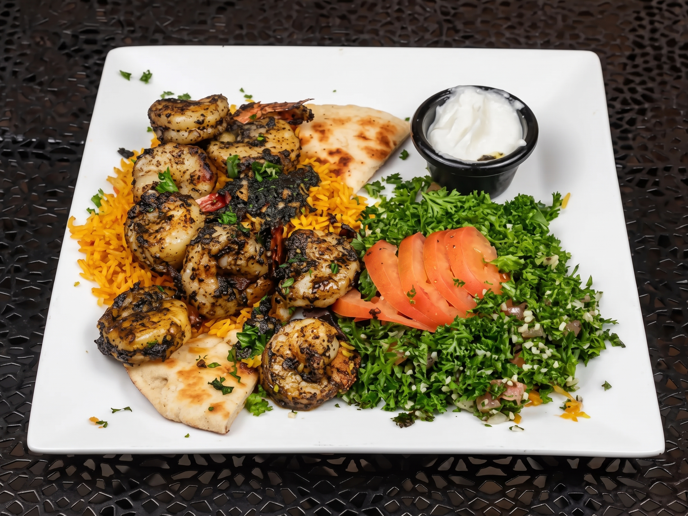 Shrimp Kabab 8 Pcs Jumbo Shrimp.