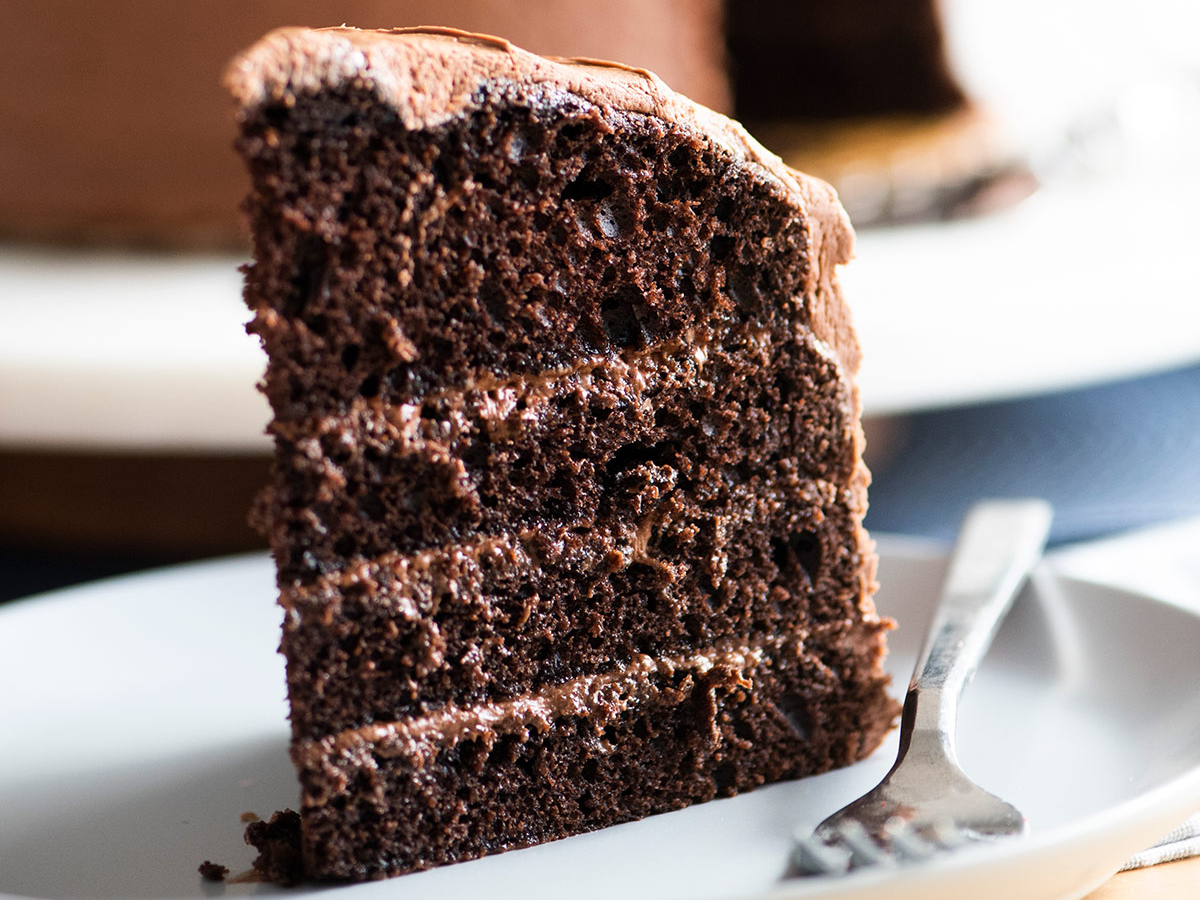 Decadent Chocolate Cake.