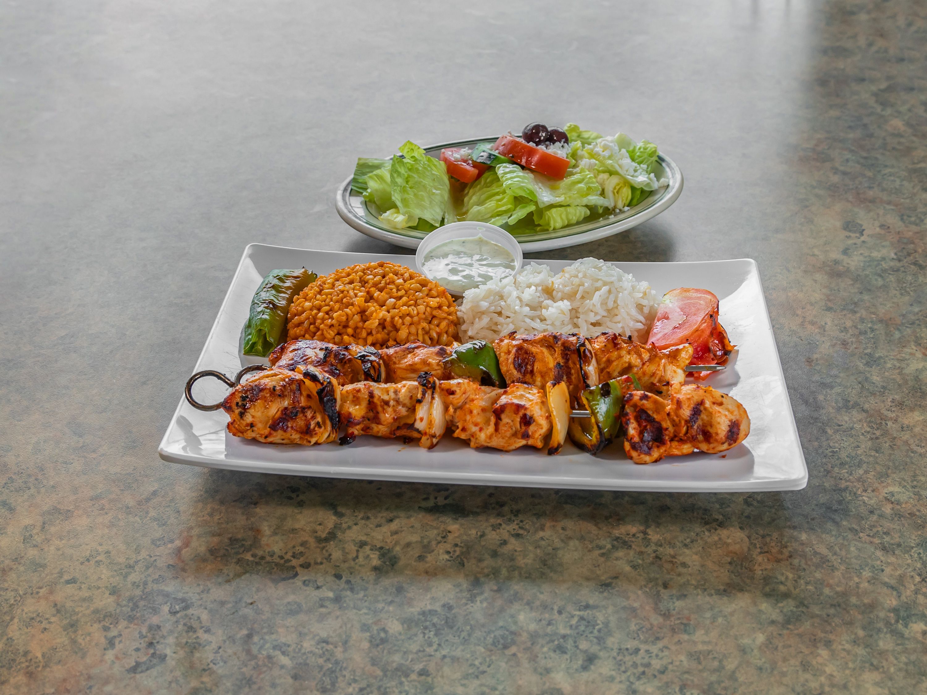 Tandoori Chicken Dinner.