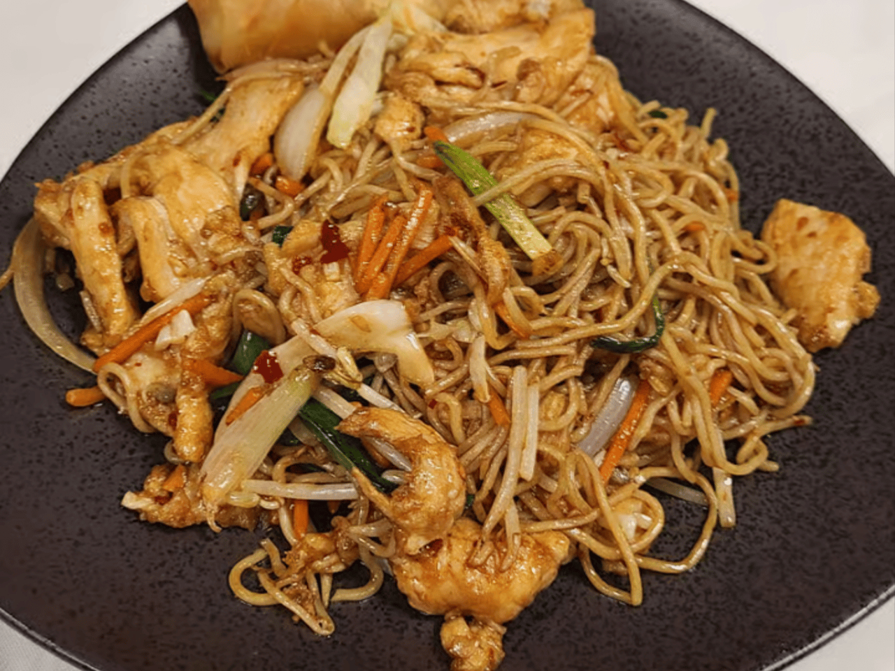 L-Beef Lo Mein.