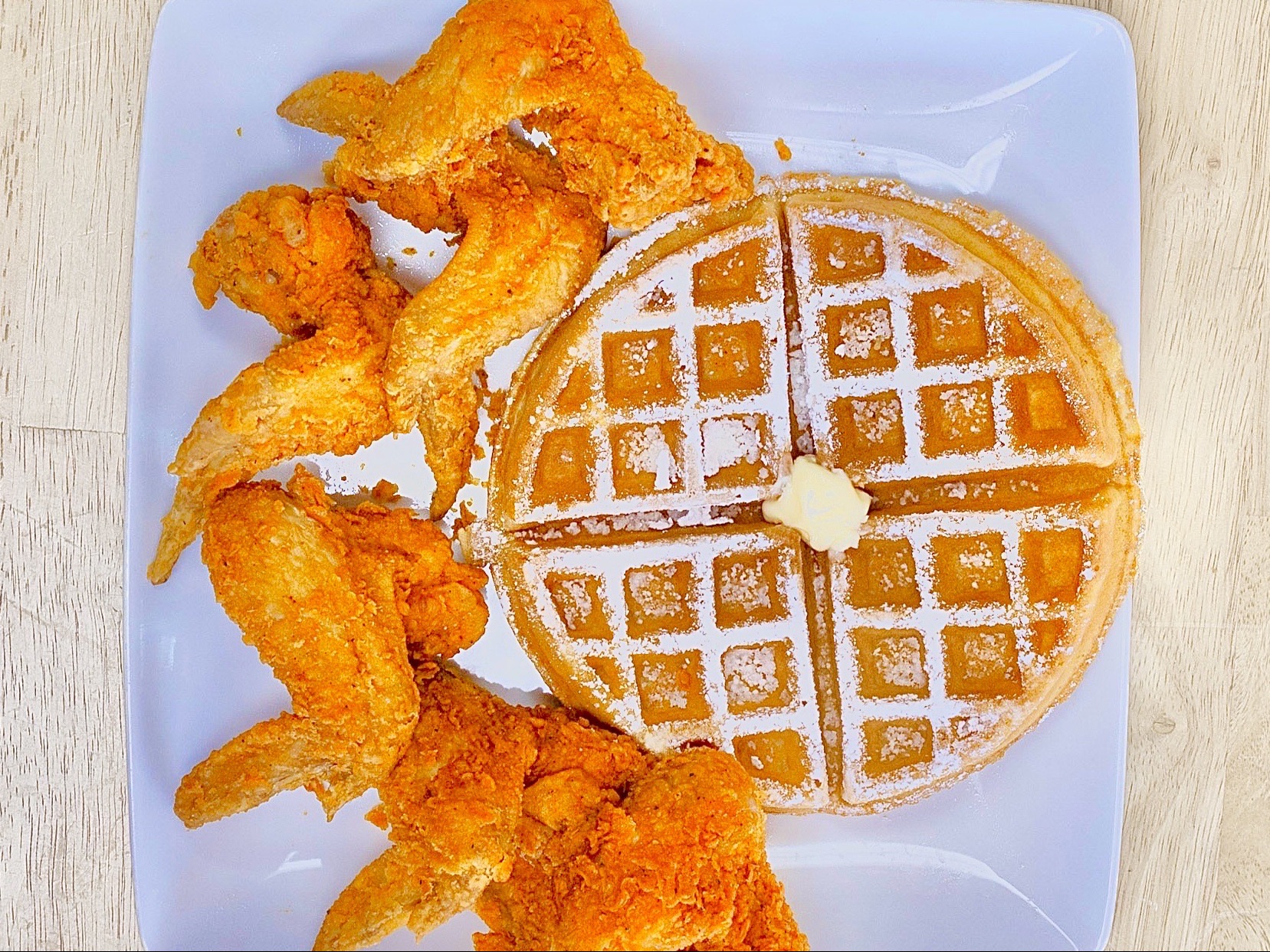 9 Wings & 2 Waffles.