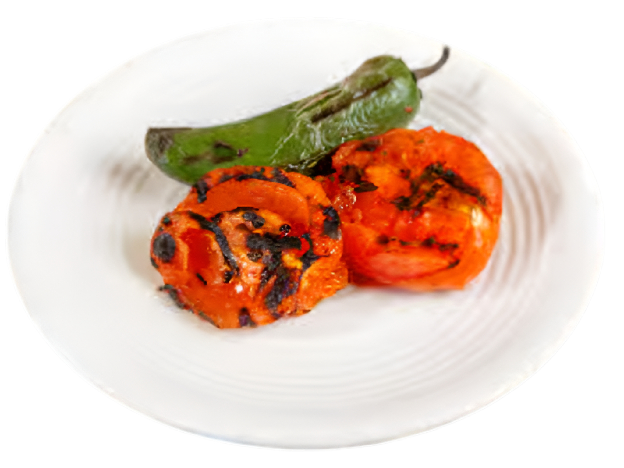 Grilled Tomato & Jalapeno.