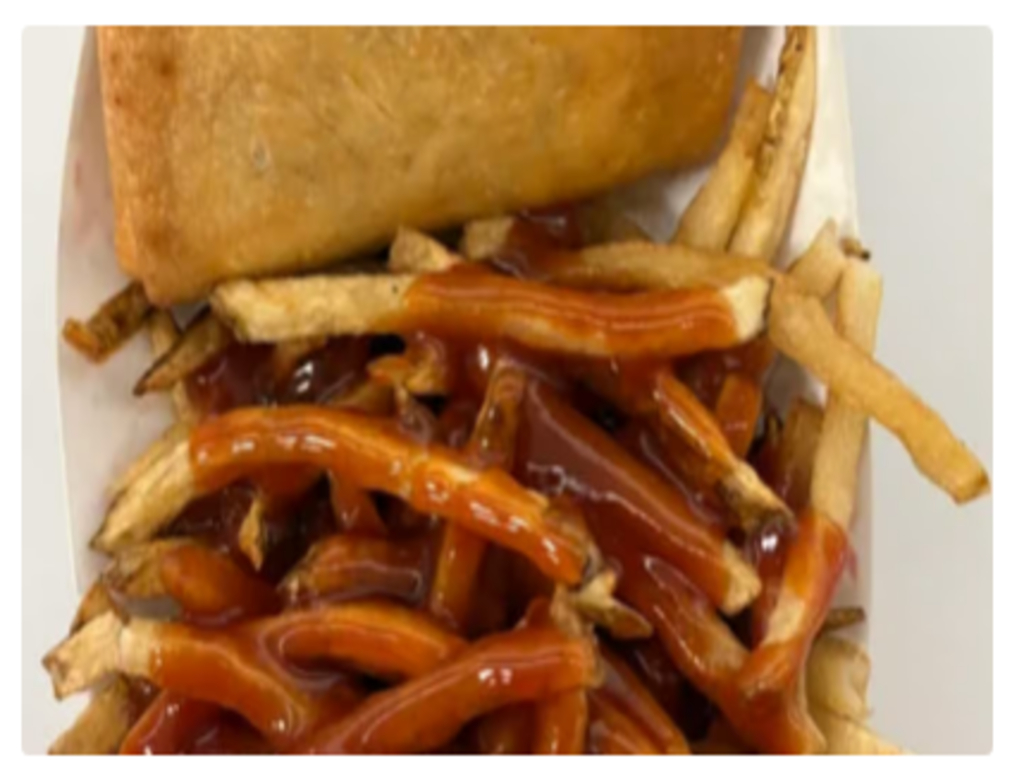 Pizza Puff and Fries