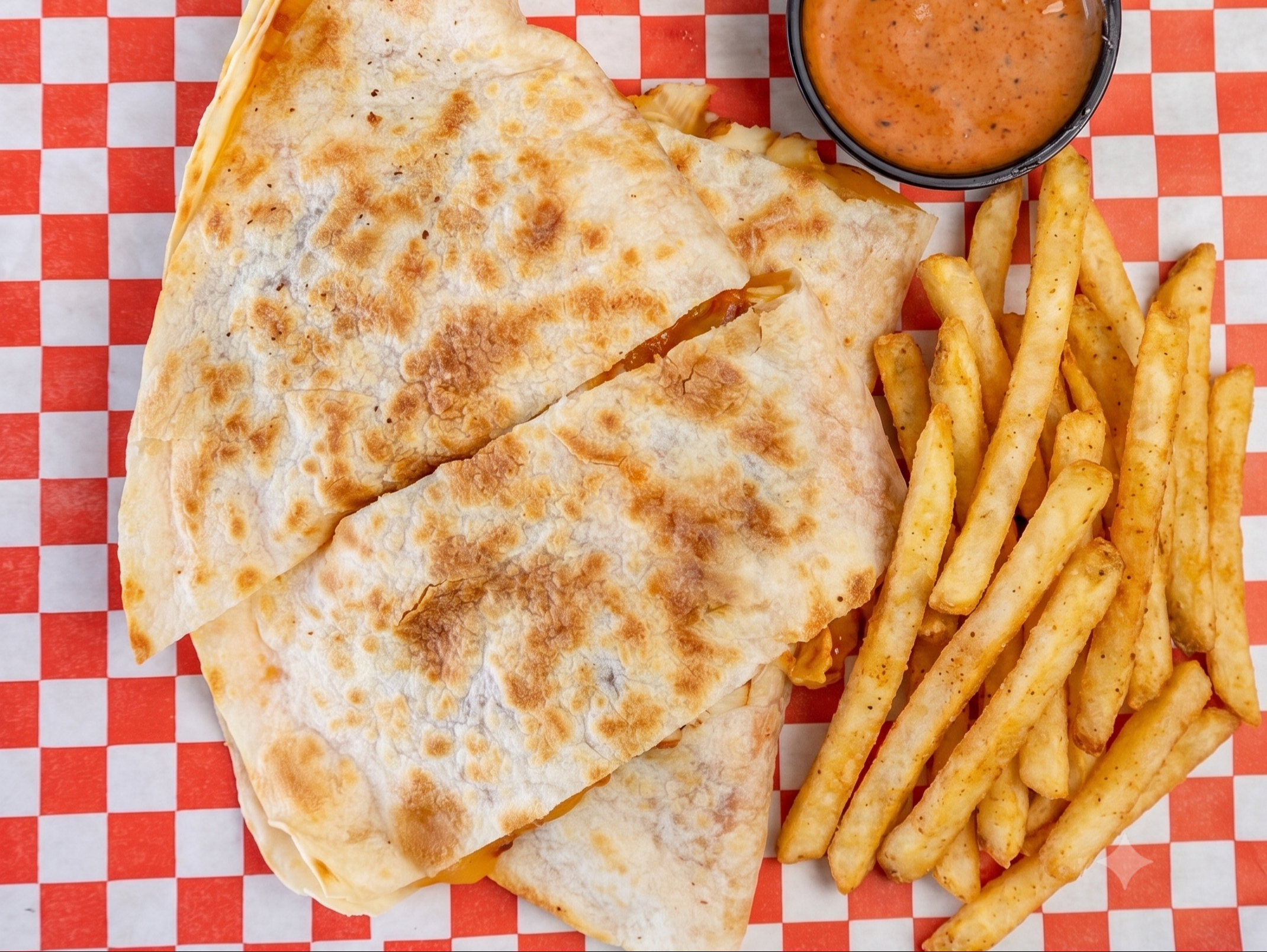 Cheese Quesadilla Combo.
