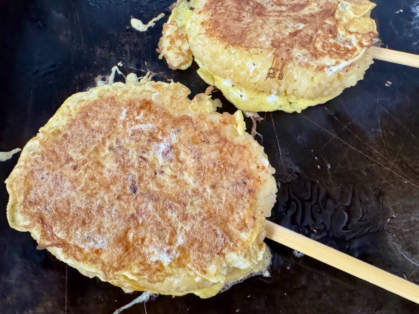 Khao Gee / Sticky Rice Egg Omeltte.