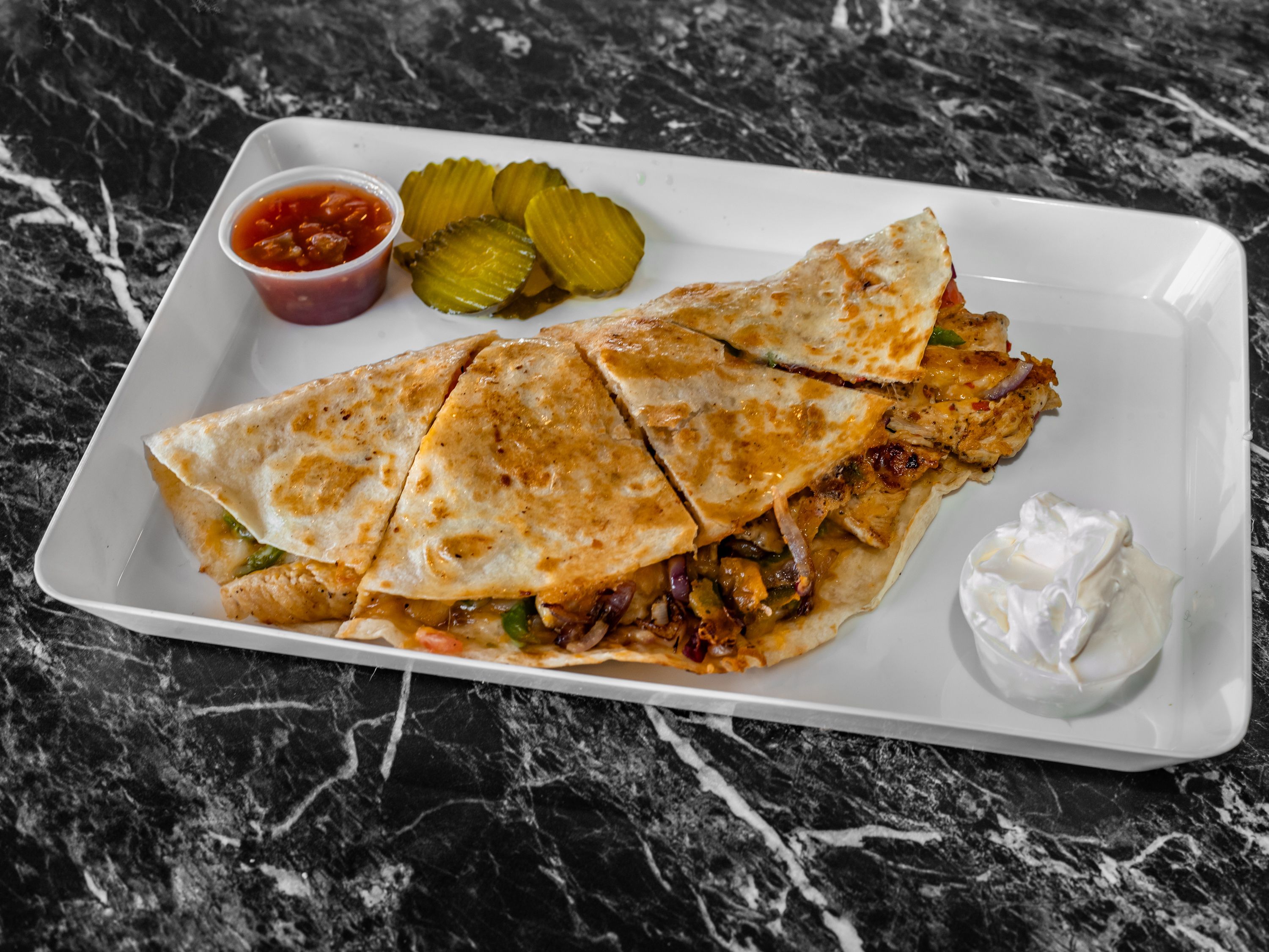 Grilled Chicken Quesadilla.
