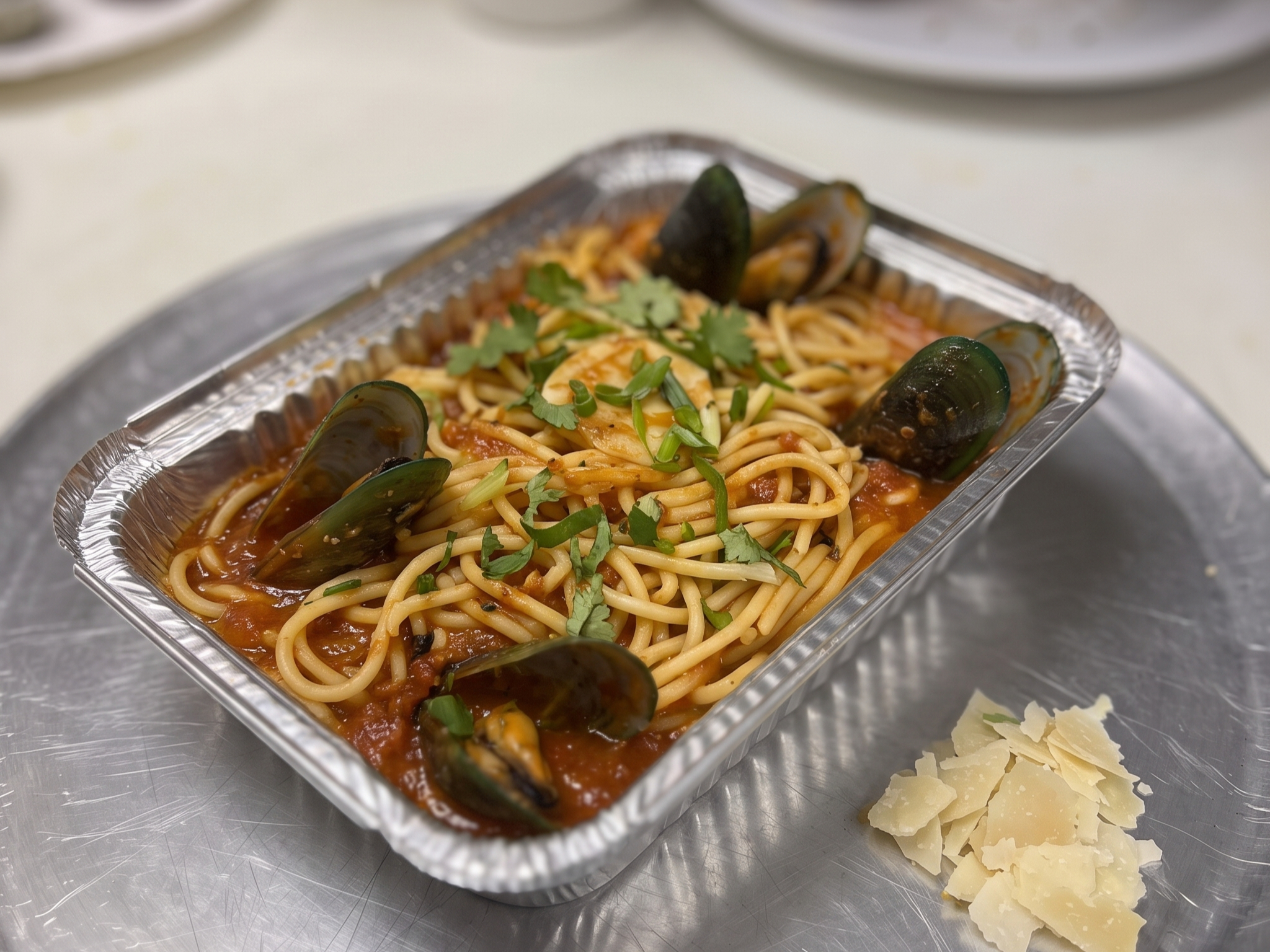Shrimp, Clams & Mussels Fra Diavolo.