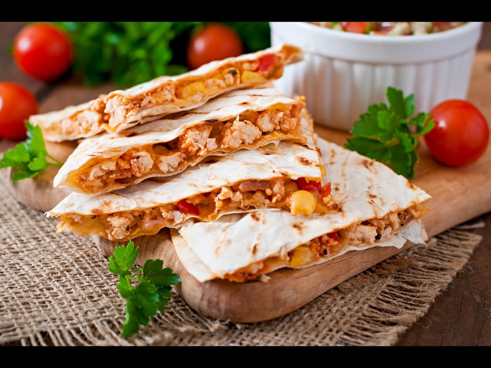 Grilled Chicken Quesadilla.