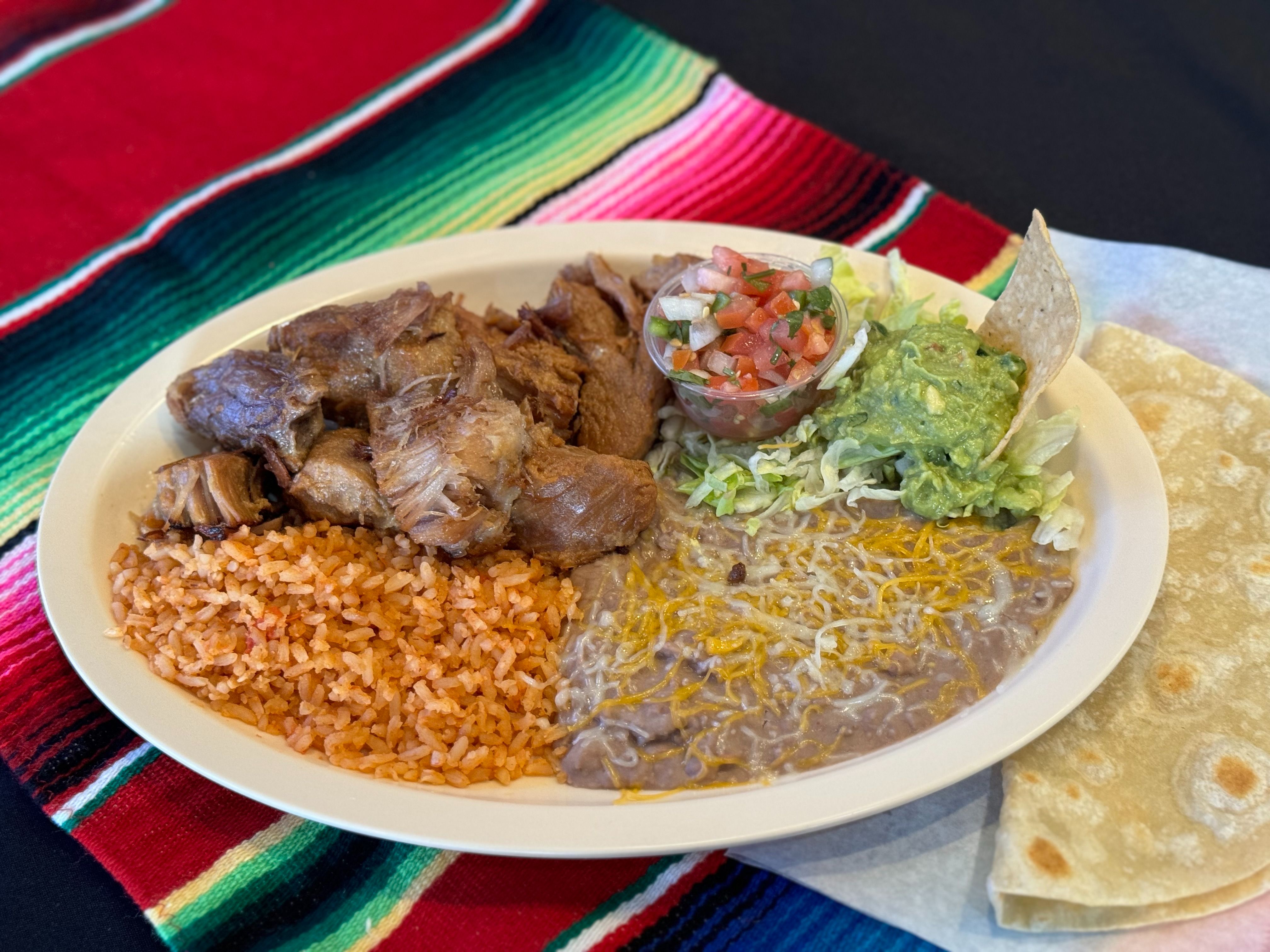 #3 Carnitas Plate.