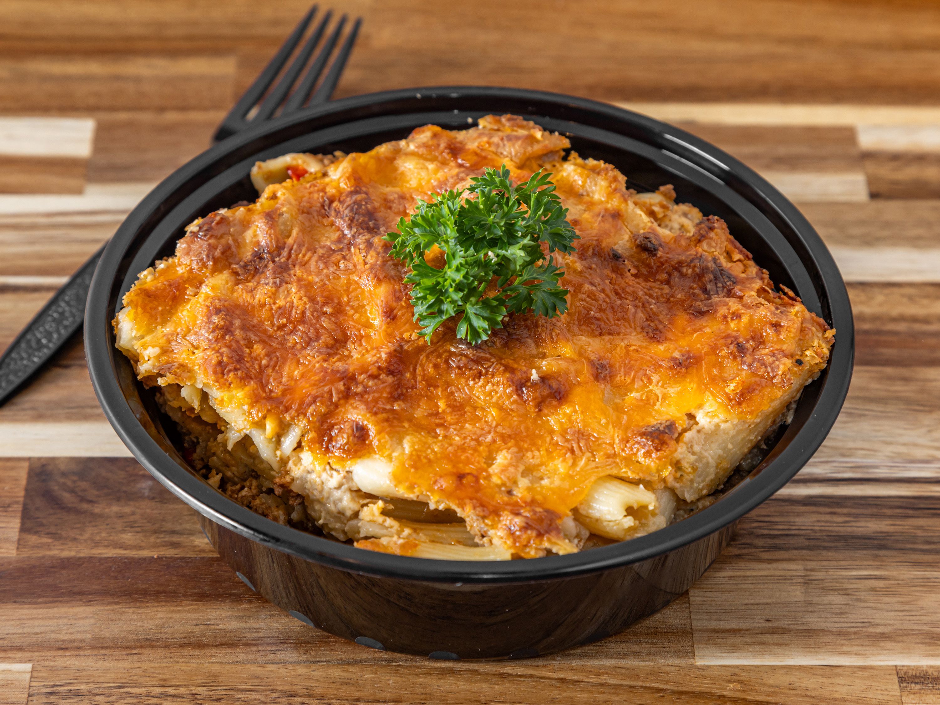 Baked Mac & Cheese.