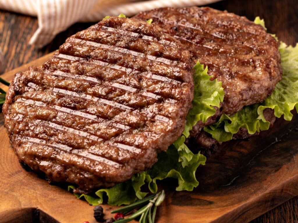 Grilled Beef Burger Pattie.