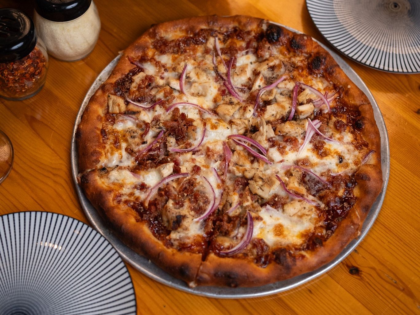 9" Chicken BBQ Wood Fire.