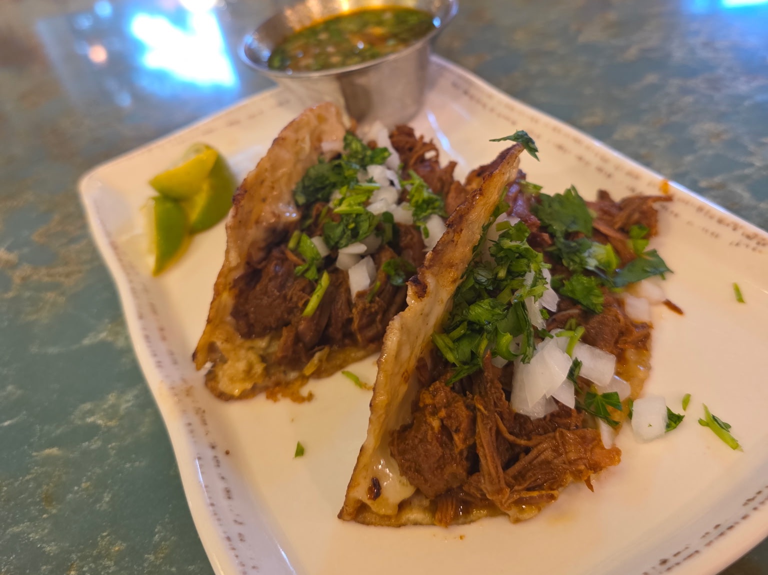 Lamb Kamounia Tacos.