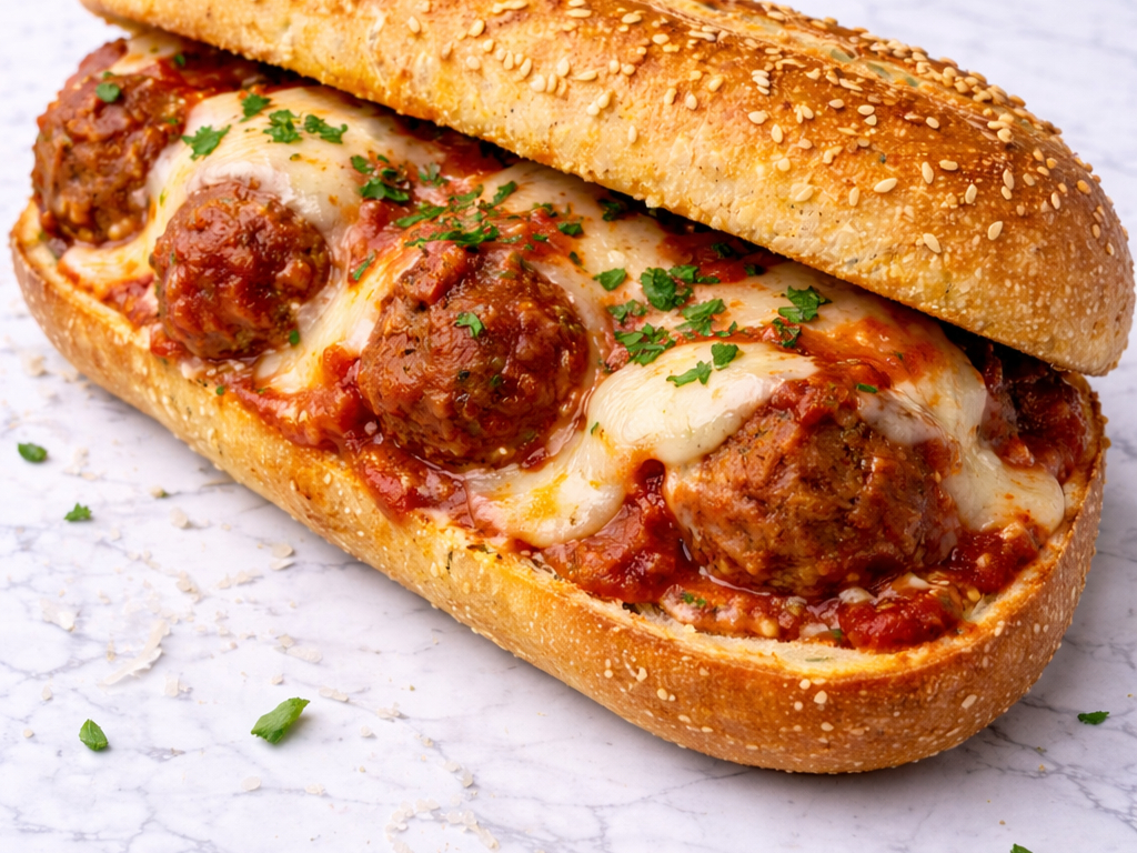 Meatball Parm Hero.
