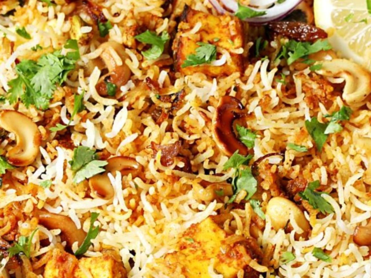 Paneer 65 Biryani.
