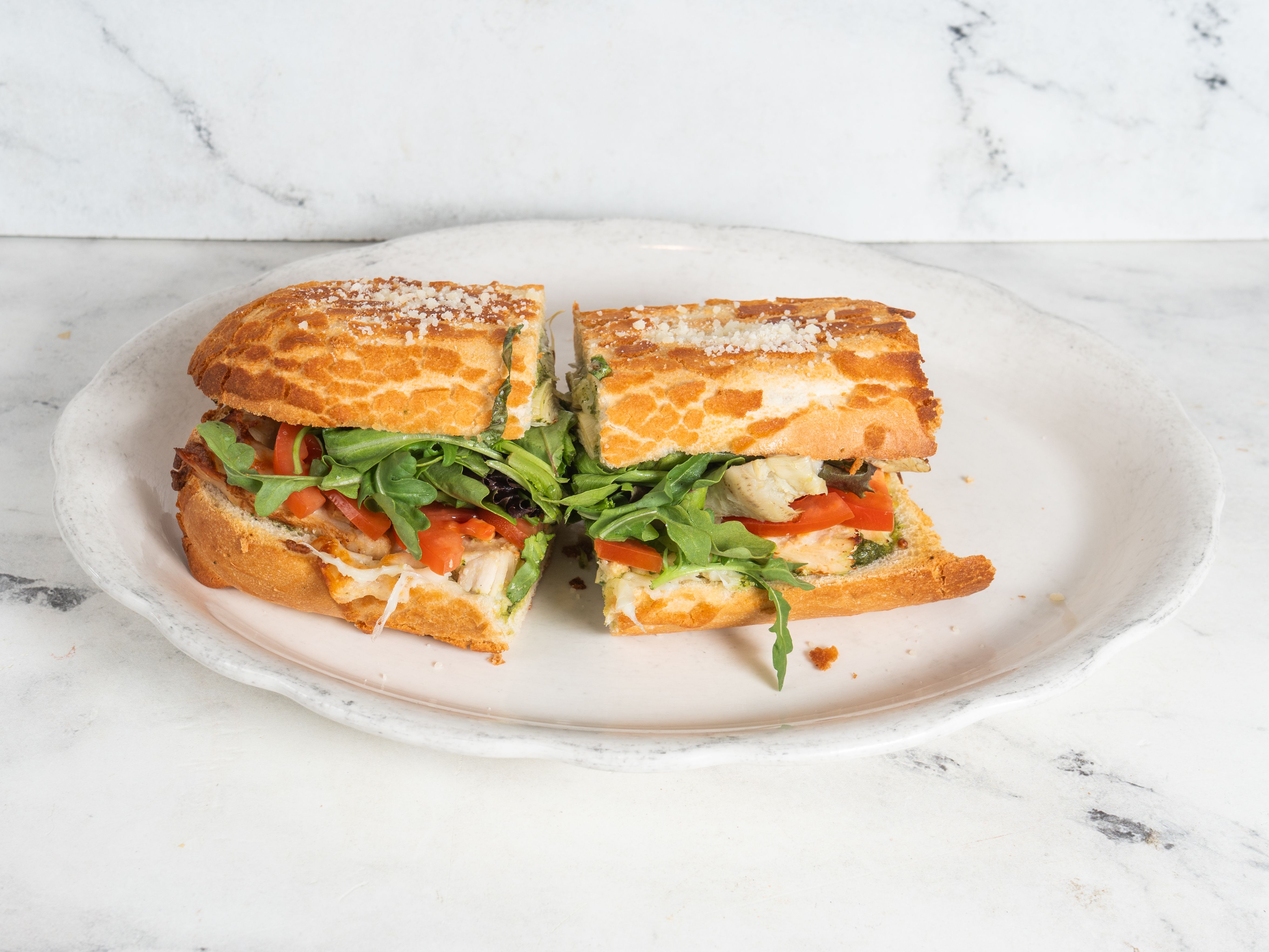 Pesto Chicken Sandwich.