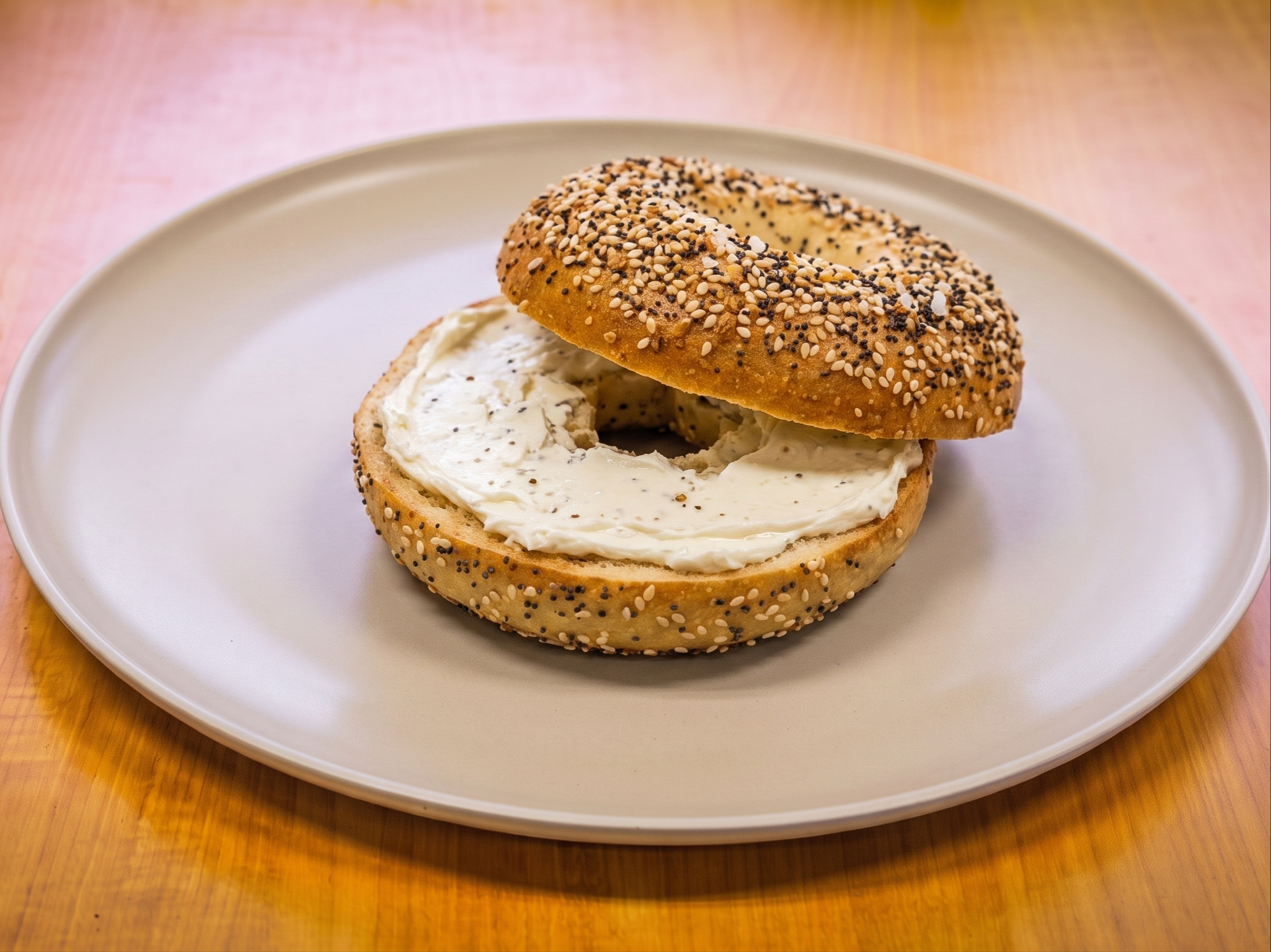 Plain Bagel with Cream Cheese - O