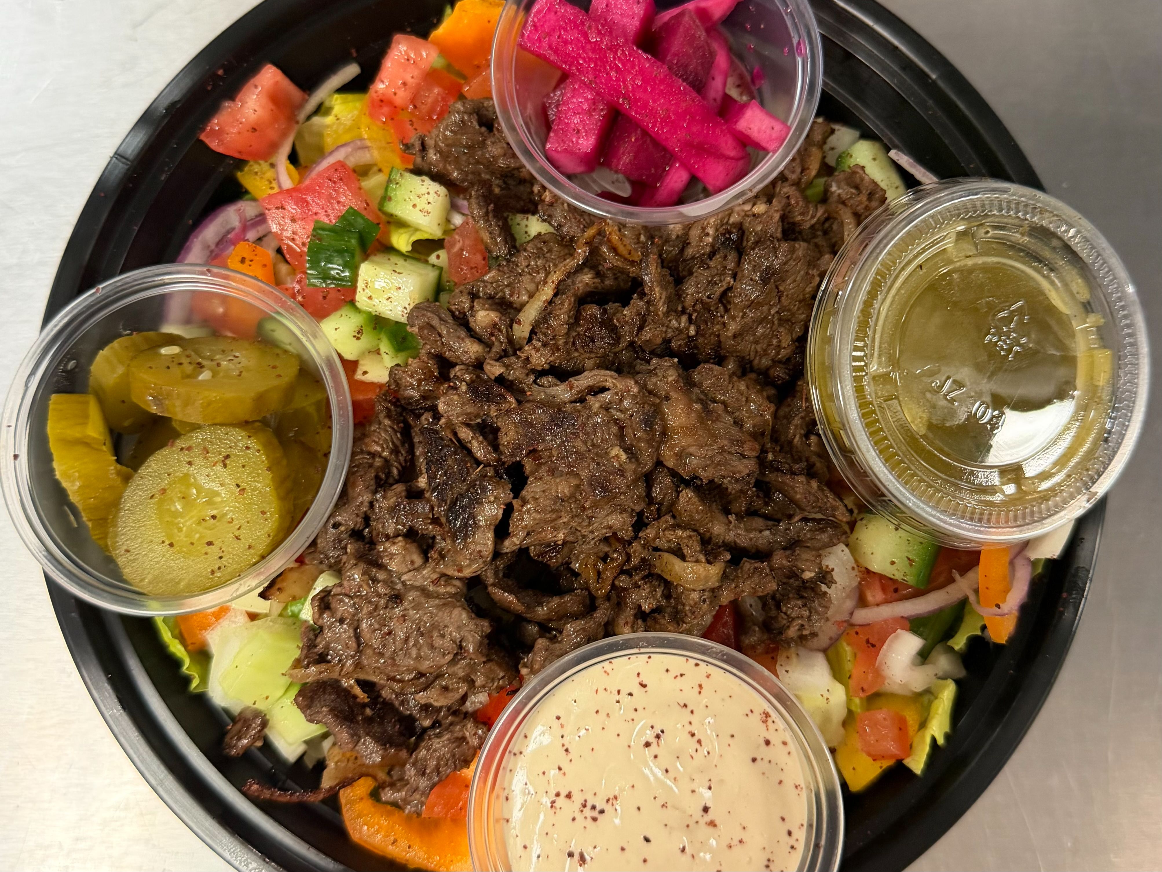 Beef Shawarma Salad.