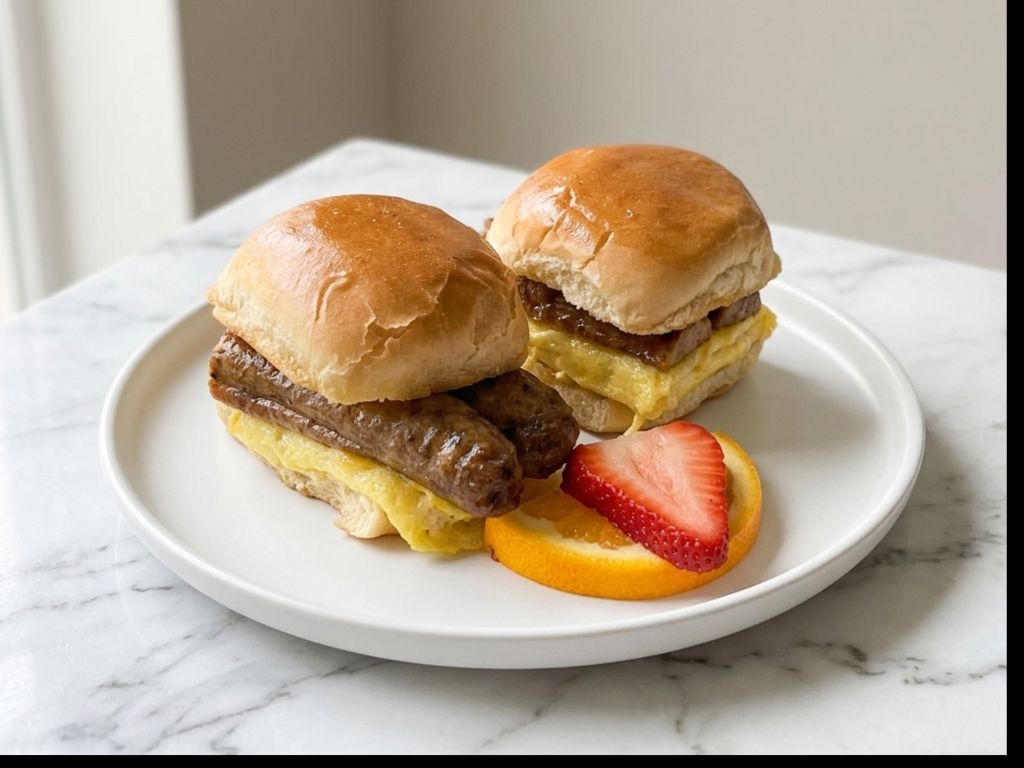 Bunny Bite Chicken Sausage Egg & Cheese.