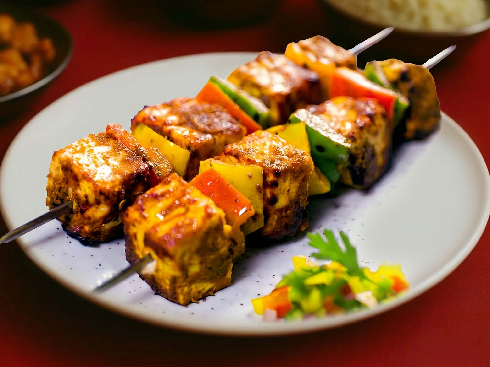 Tandoori Paneer Tikka.