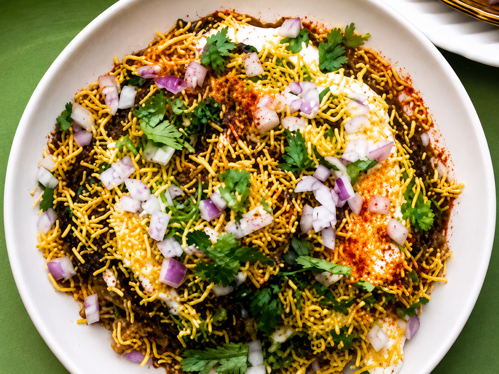 Aloo Tikki Chaat.