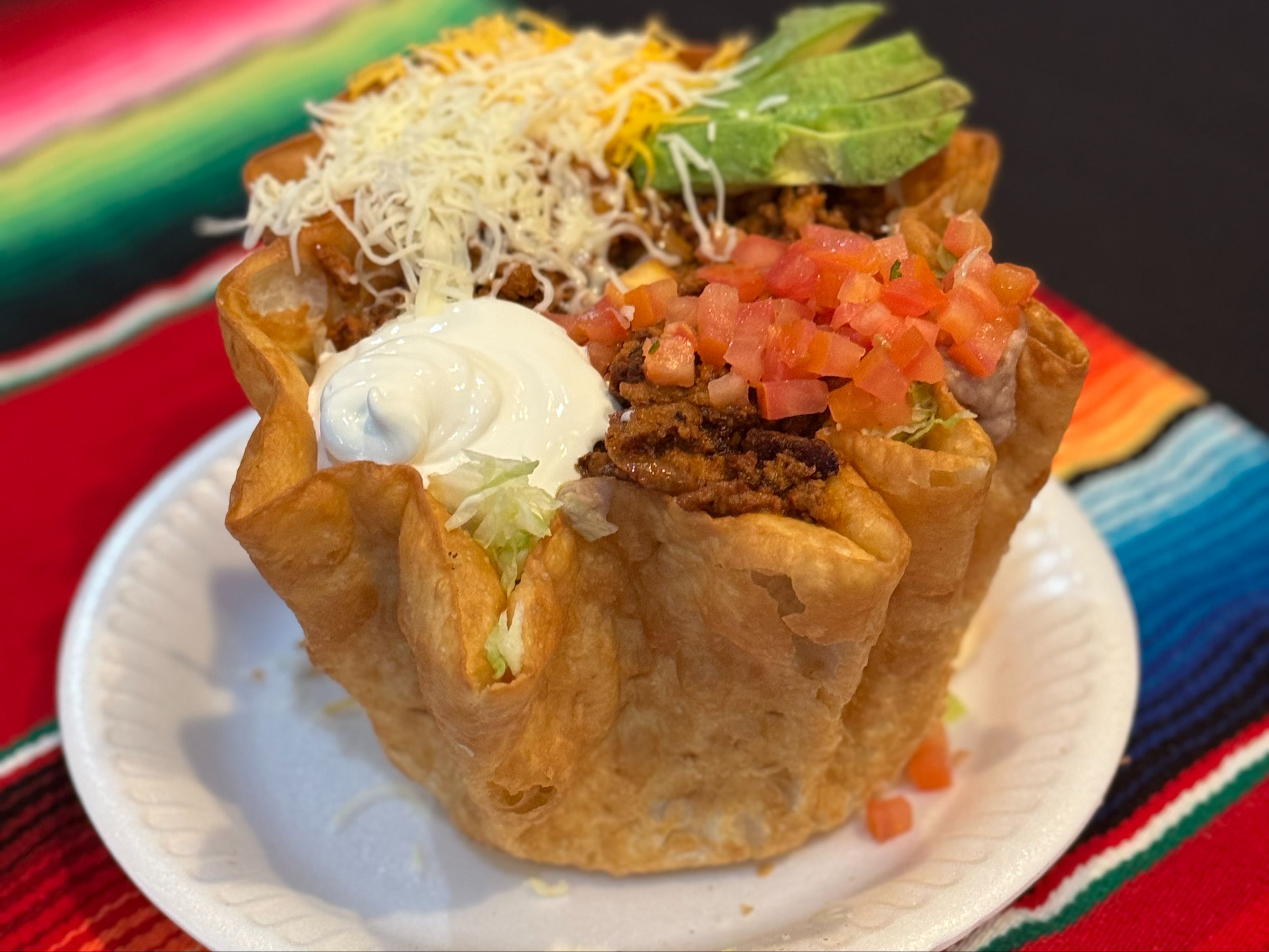 Taco Salad w/ Meat.