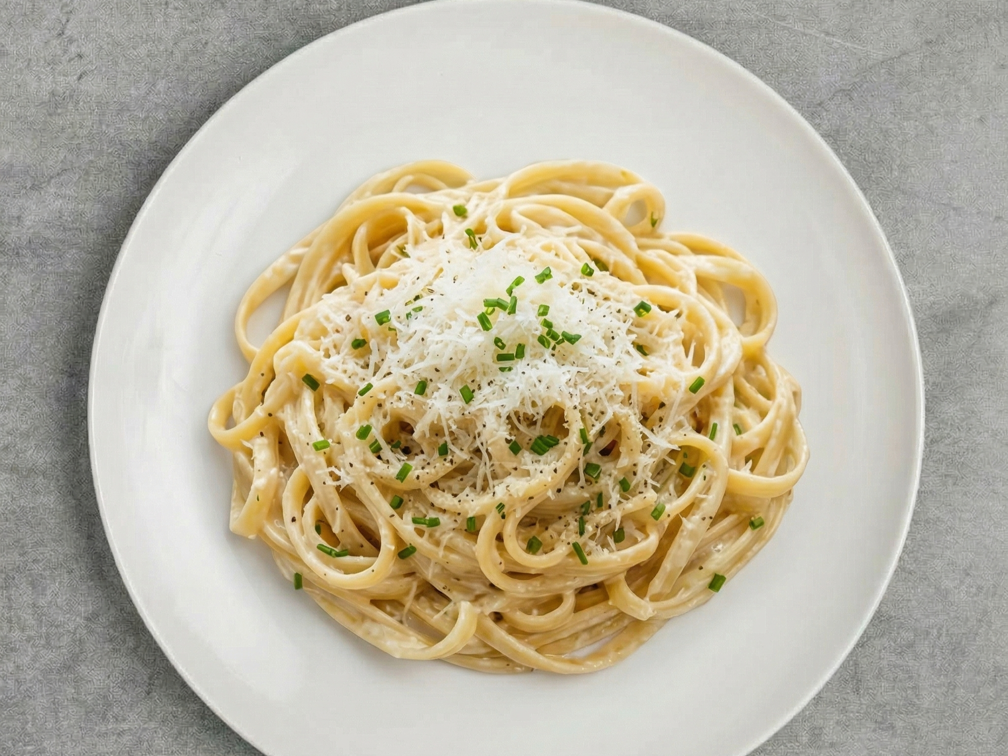 Pasta with Butter and Grated Cheese.