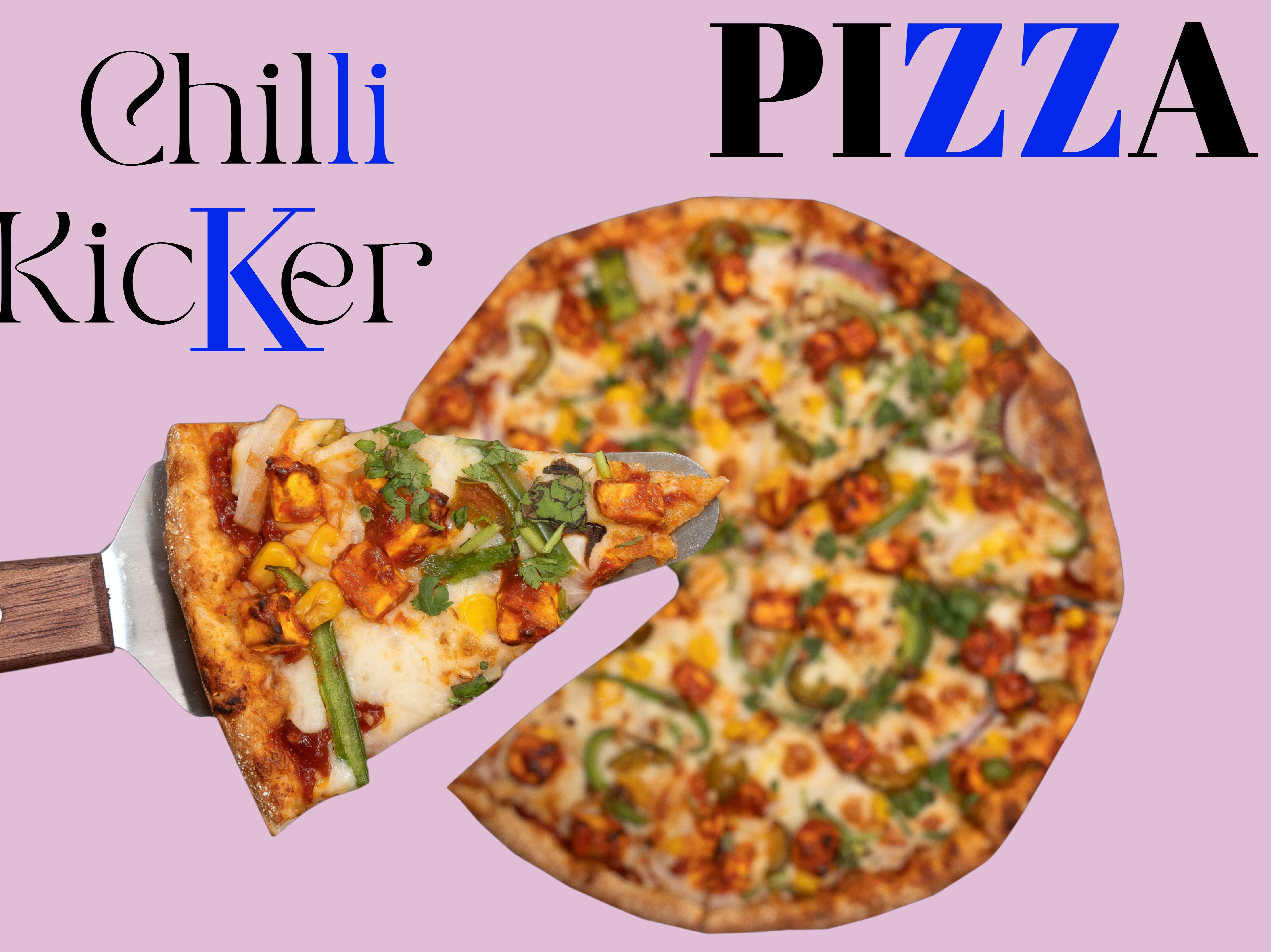 Chili Chicken Pizza.