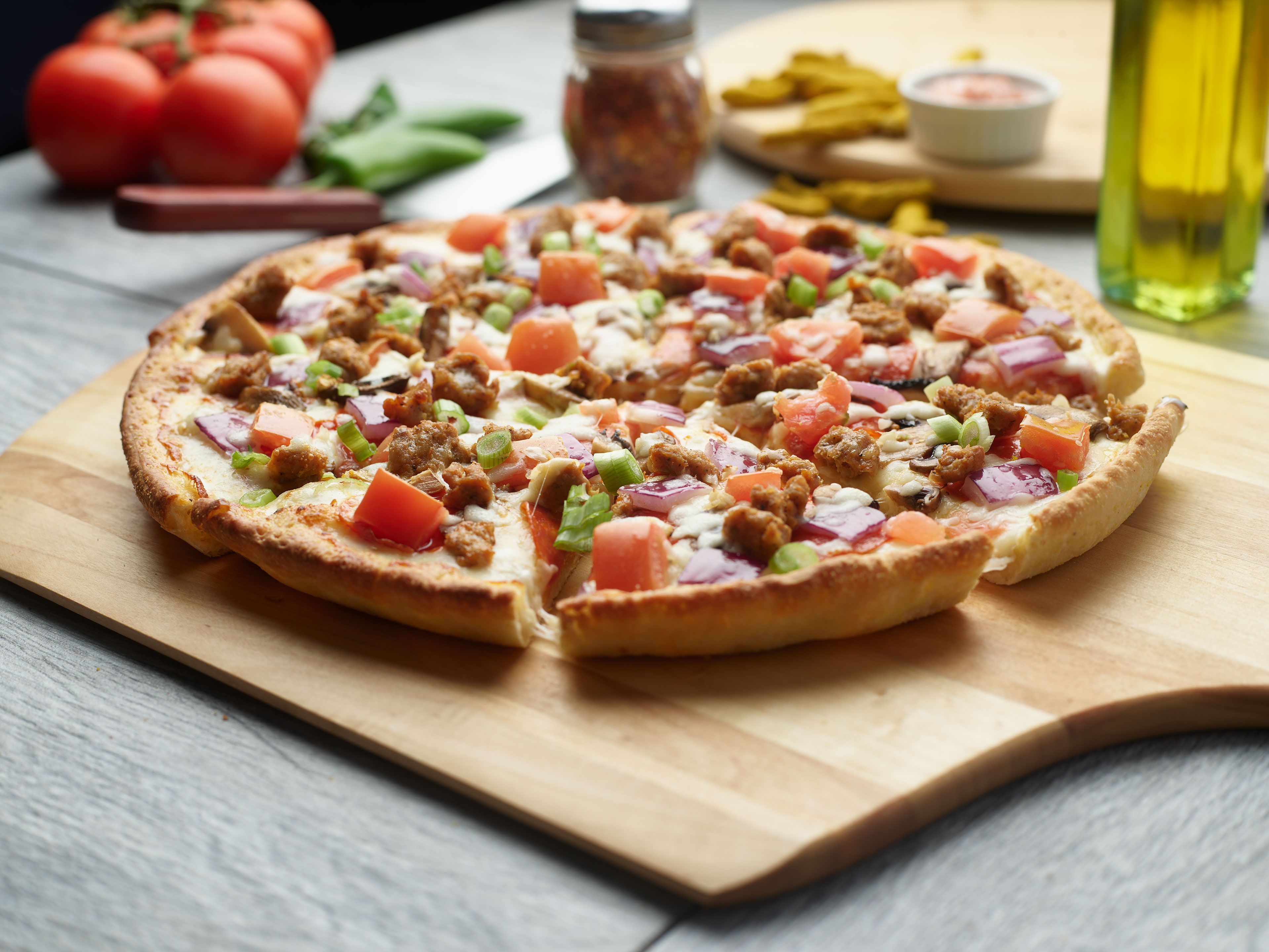 Italian Garlic Pizza.