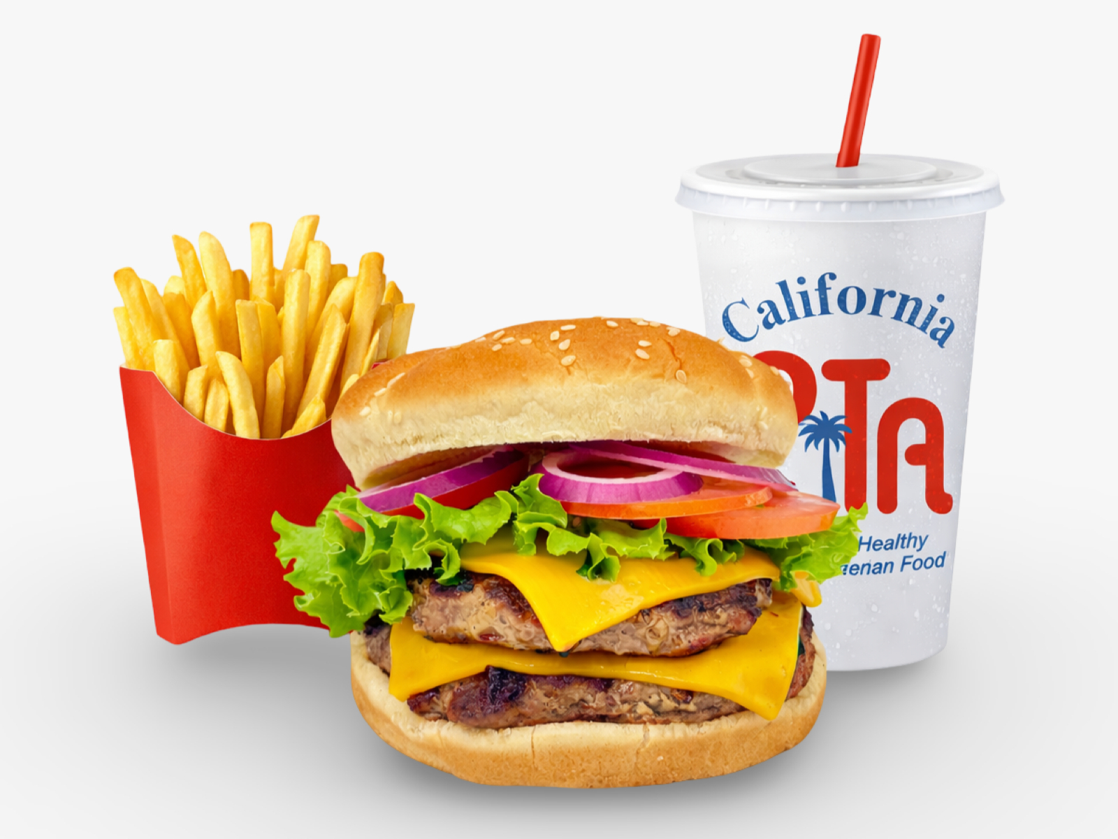 Double Cheese Burger Combo.