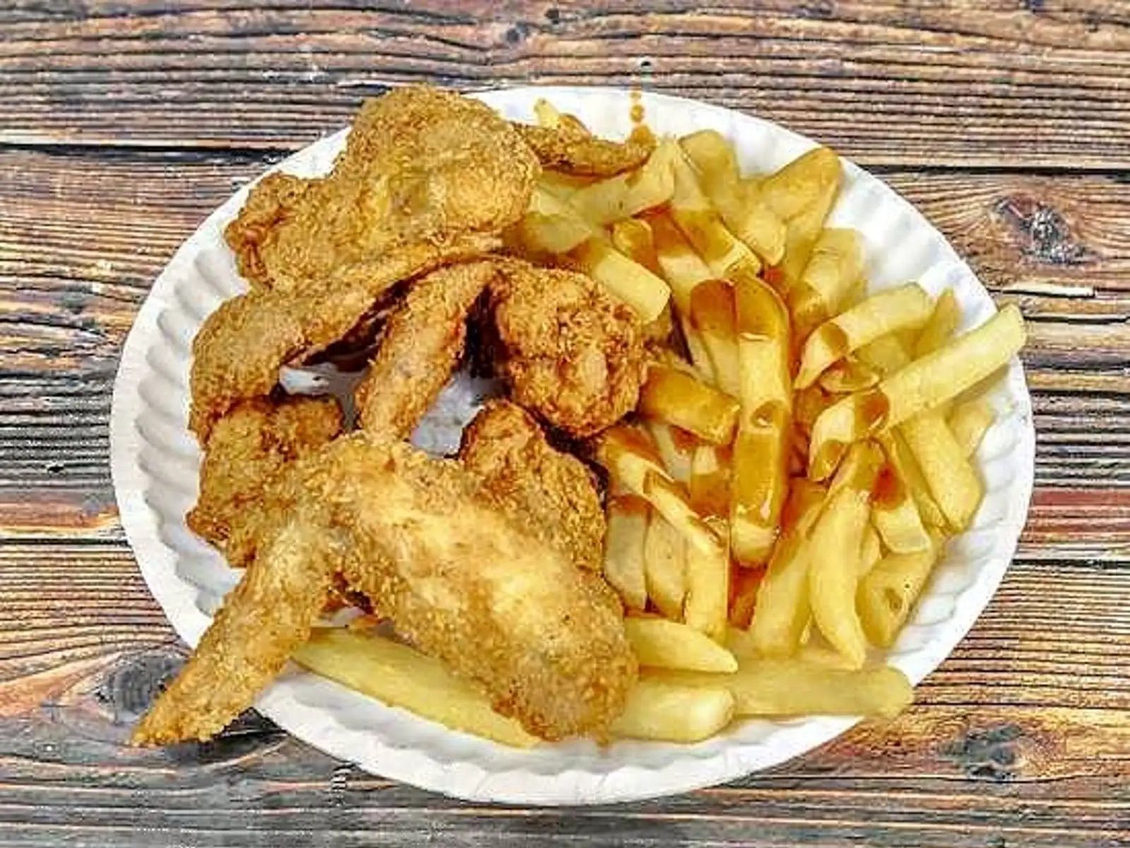 6 Fried Wings.