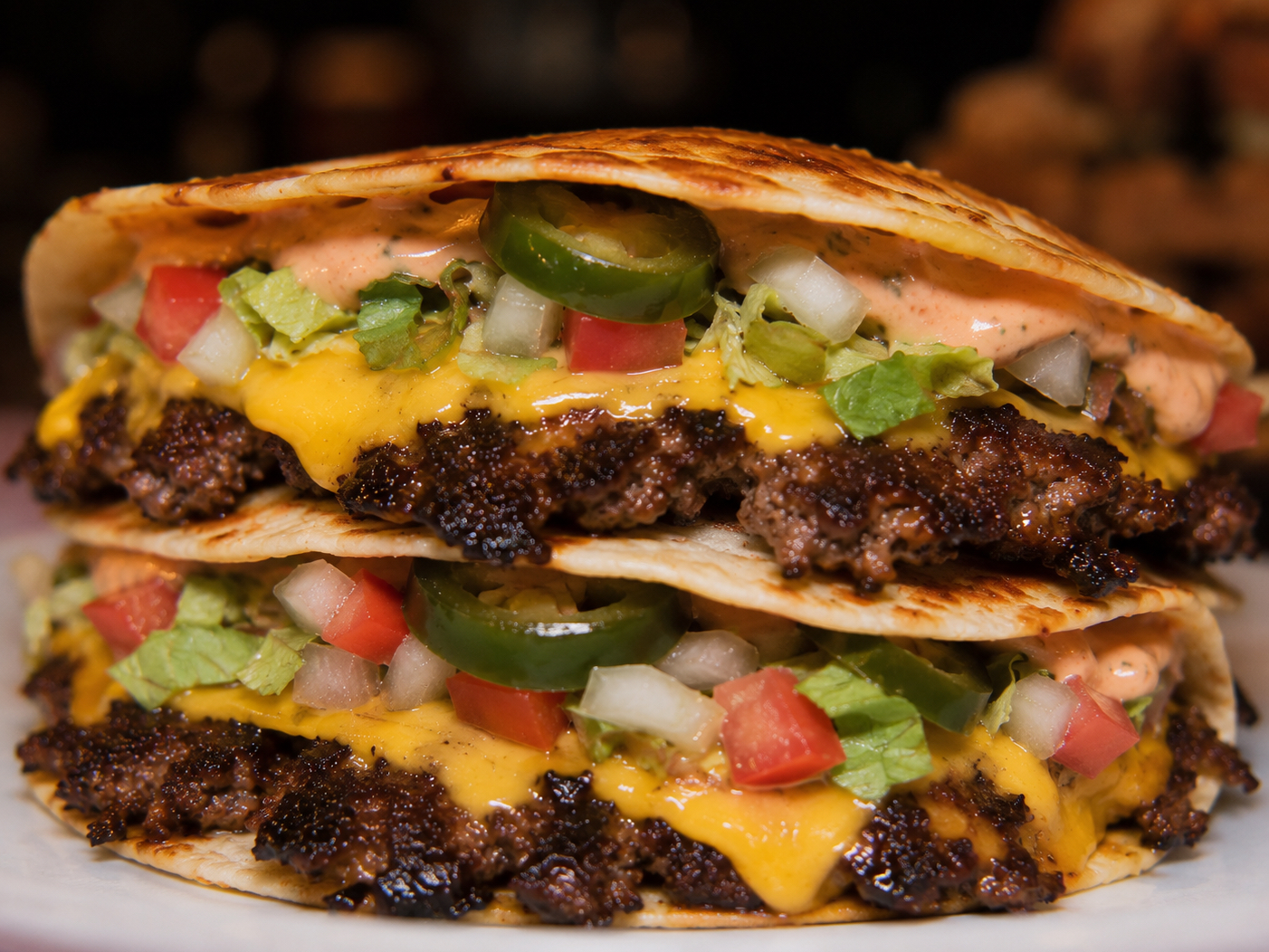 Double Taco Smash Burger.