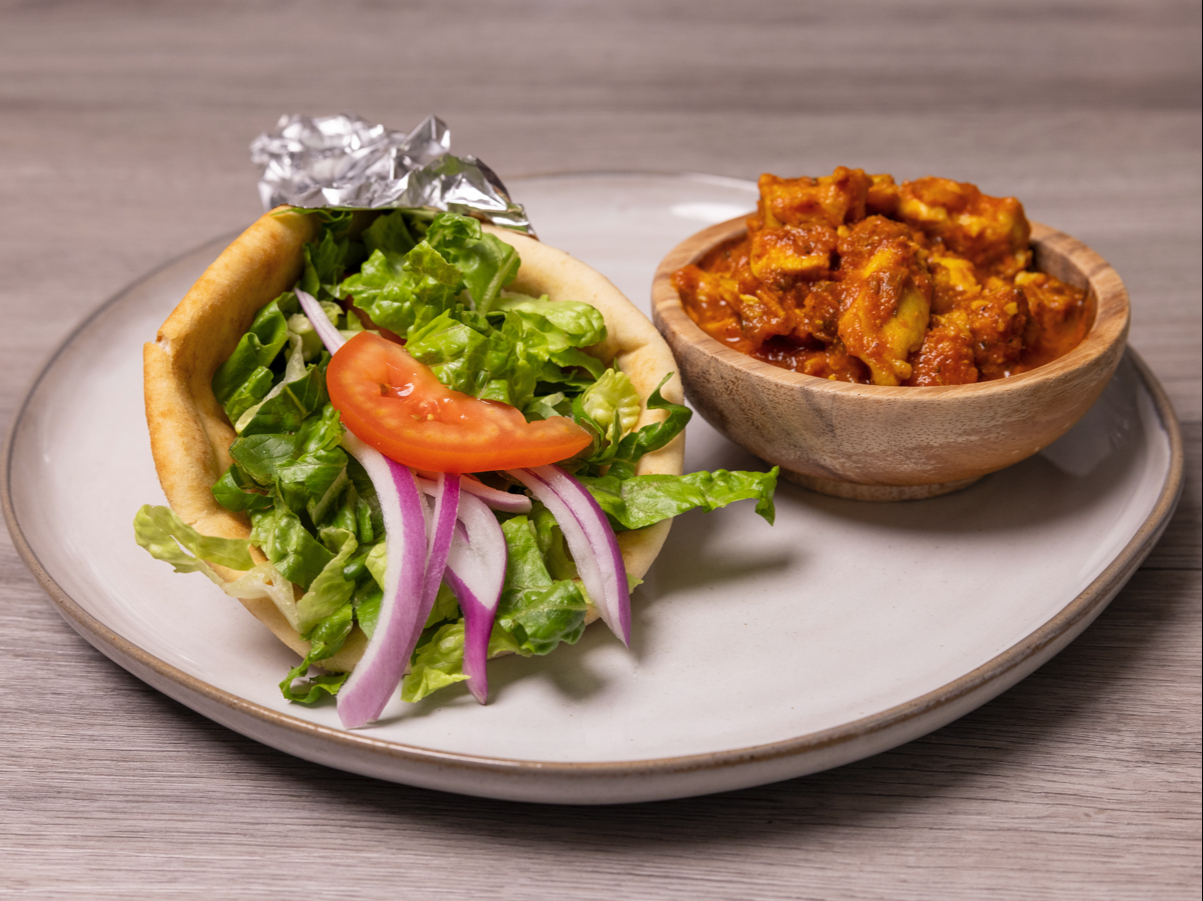 Halal Karahi Chicken Wrap