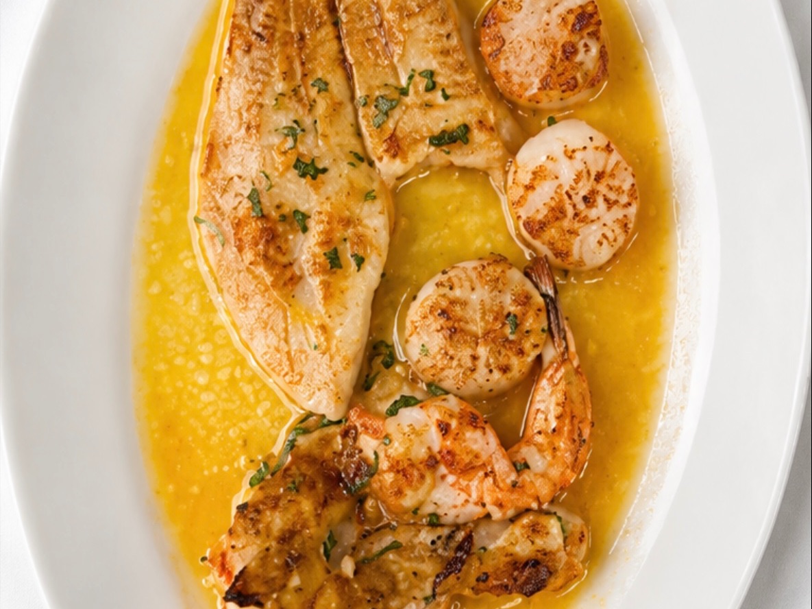 Broiled Seafood Platter.