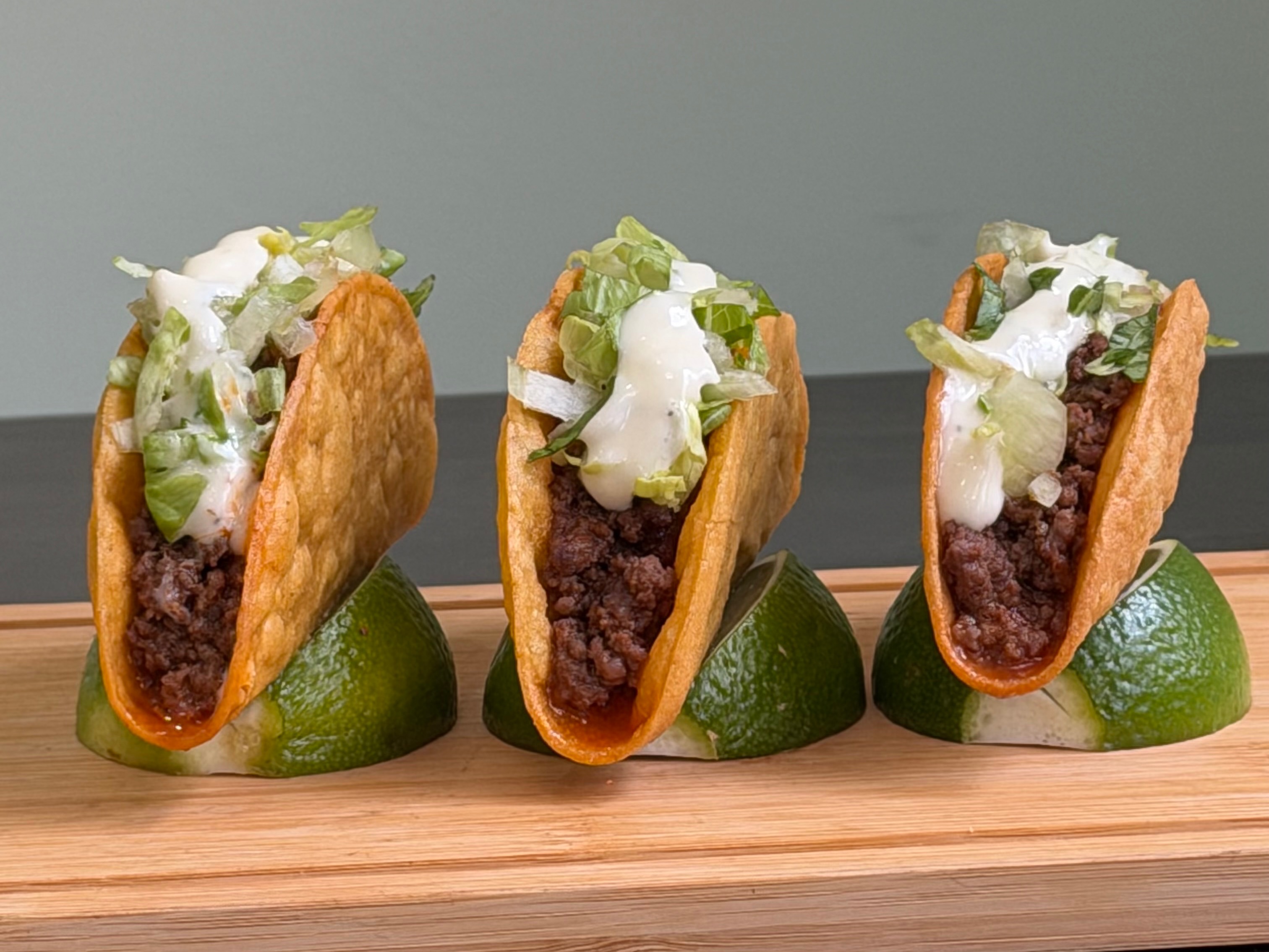 Ground beef tacos Lunch Special