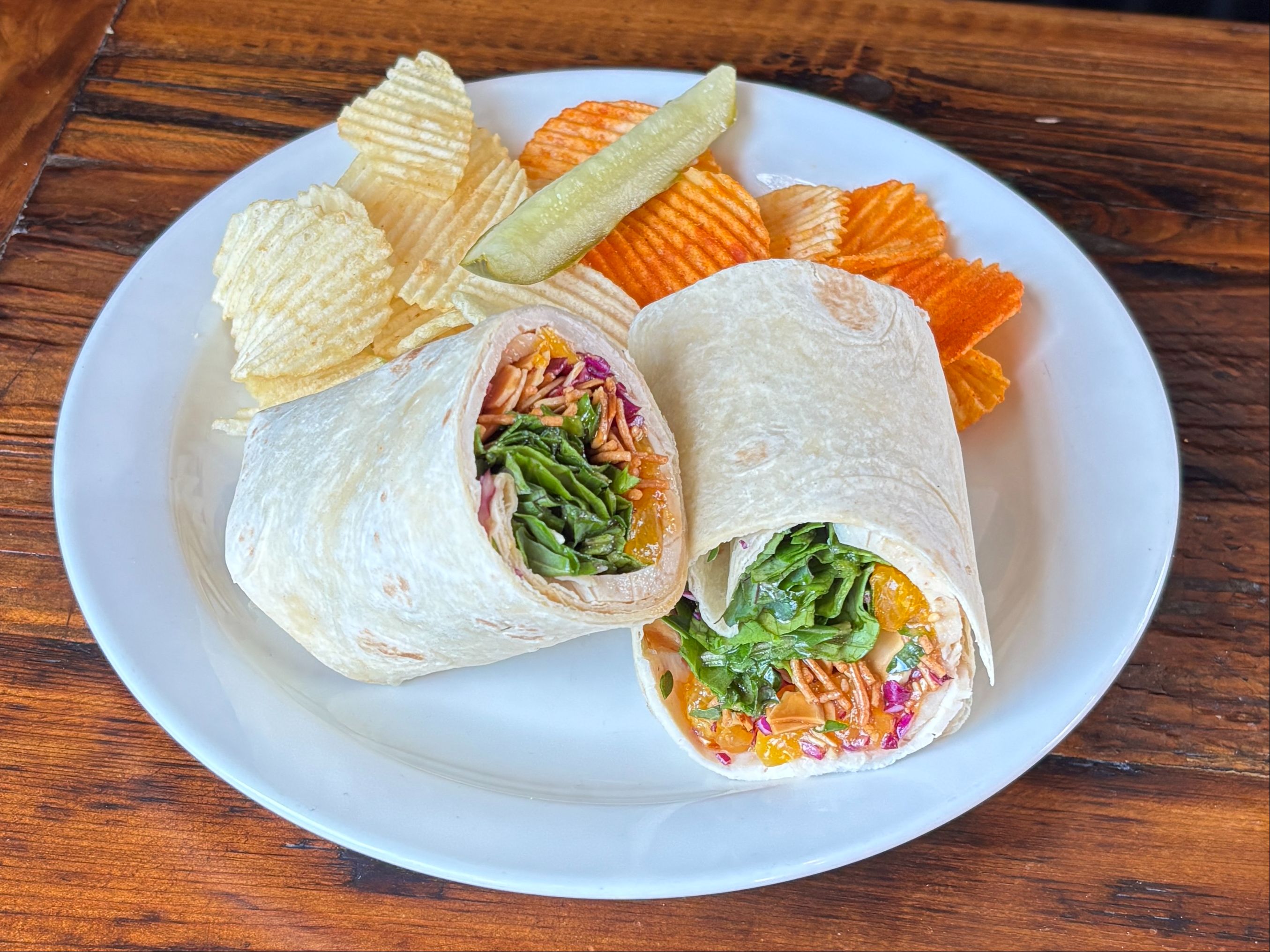 Chinese Chicken Salad Wrap.
