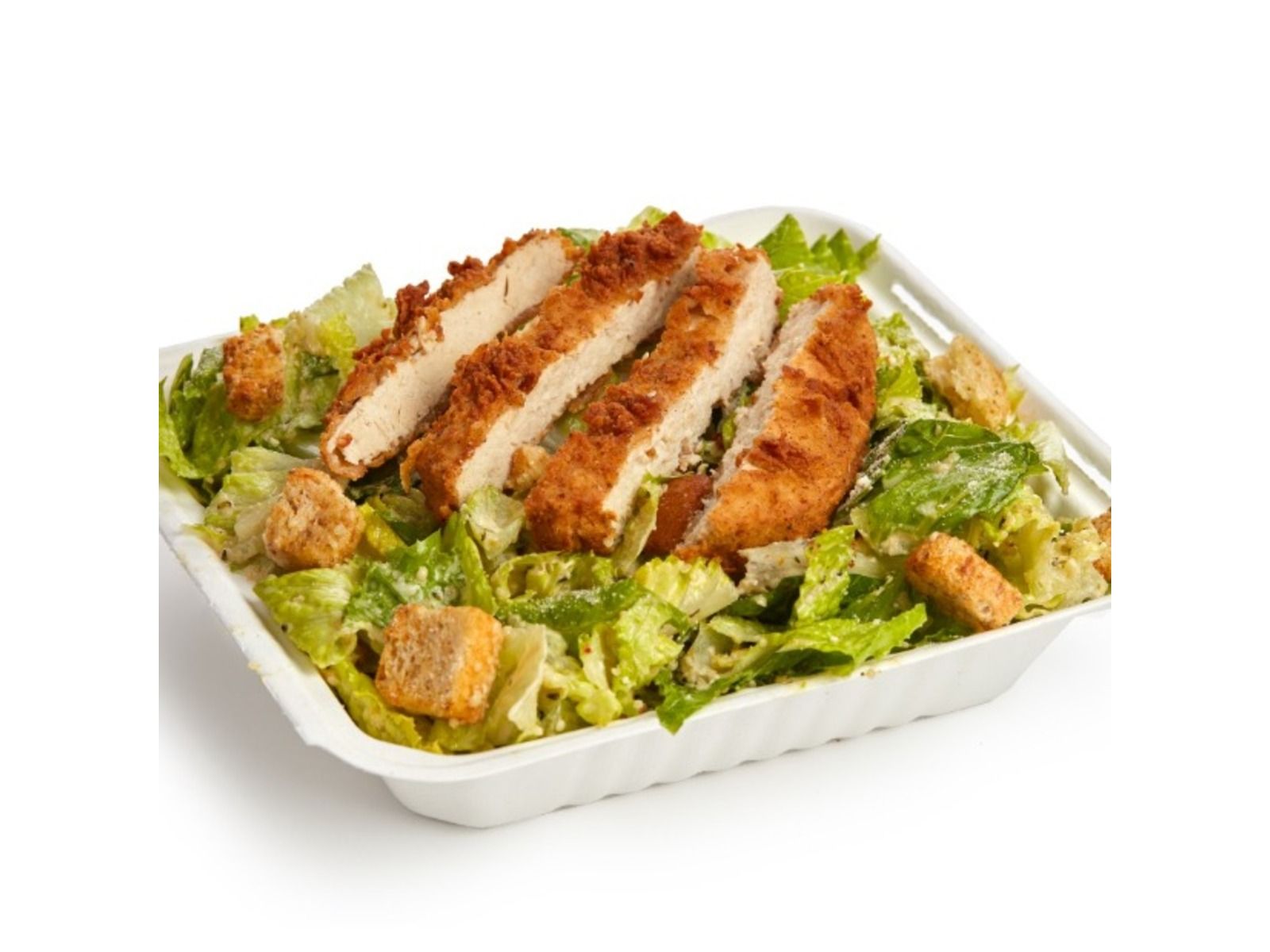 Crispy Chik'n Caesar Salad.