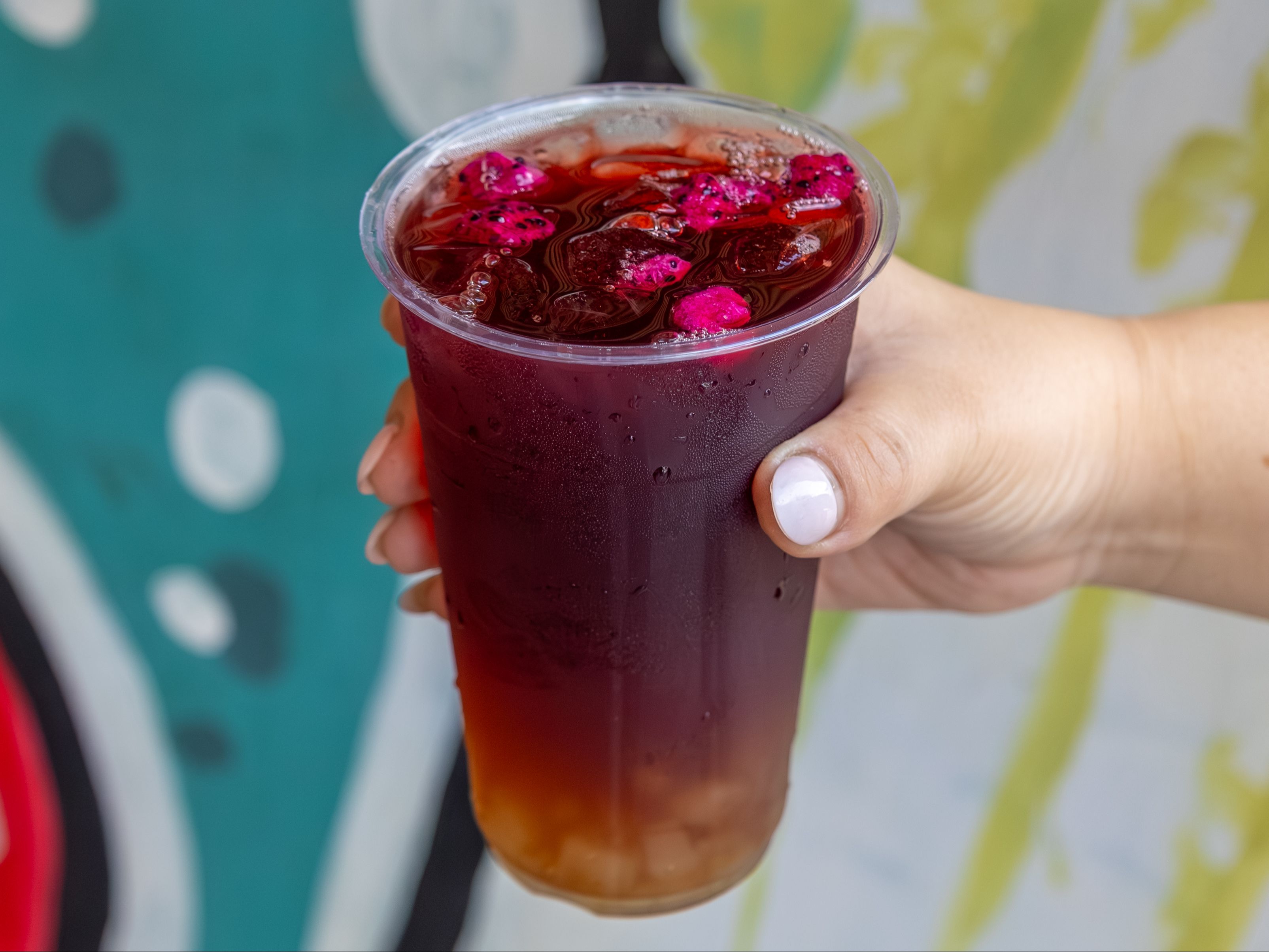 Lychee Hibiscus Black Tea.