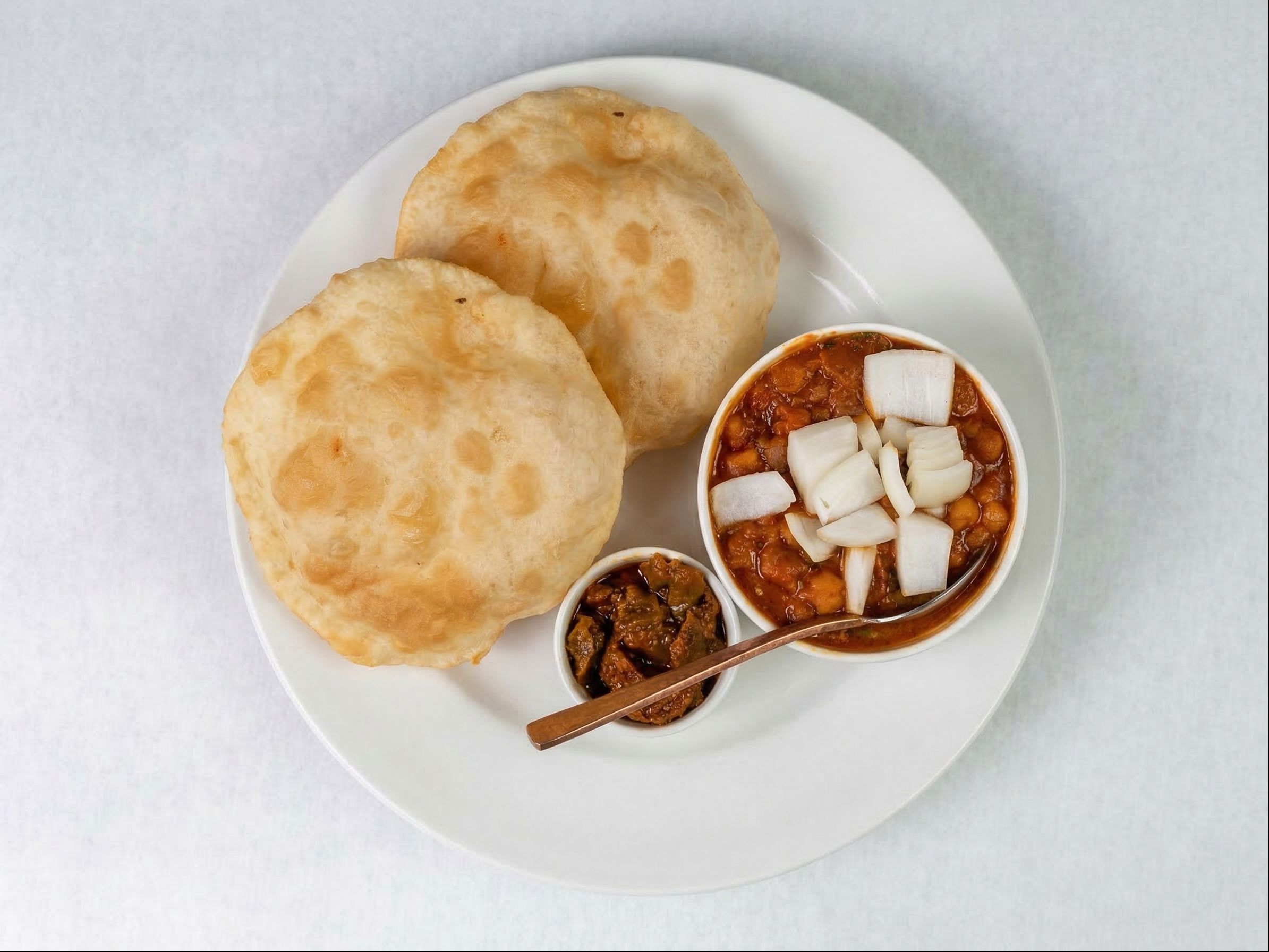 CHOLE BHATURE.