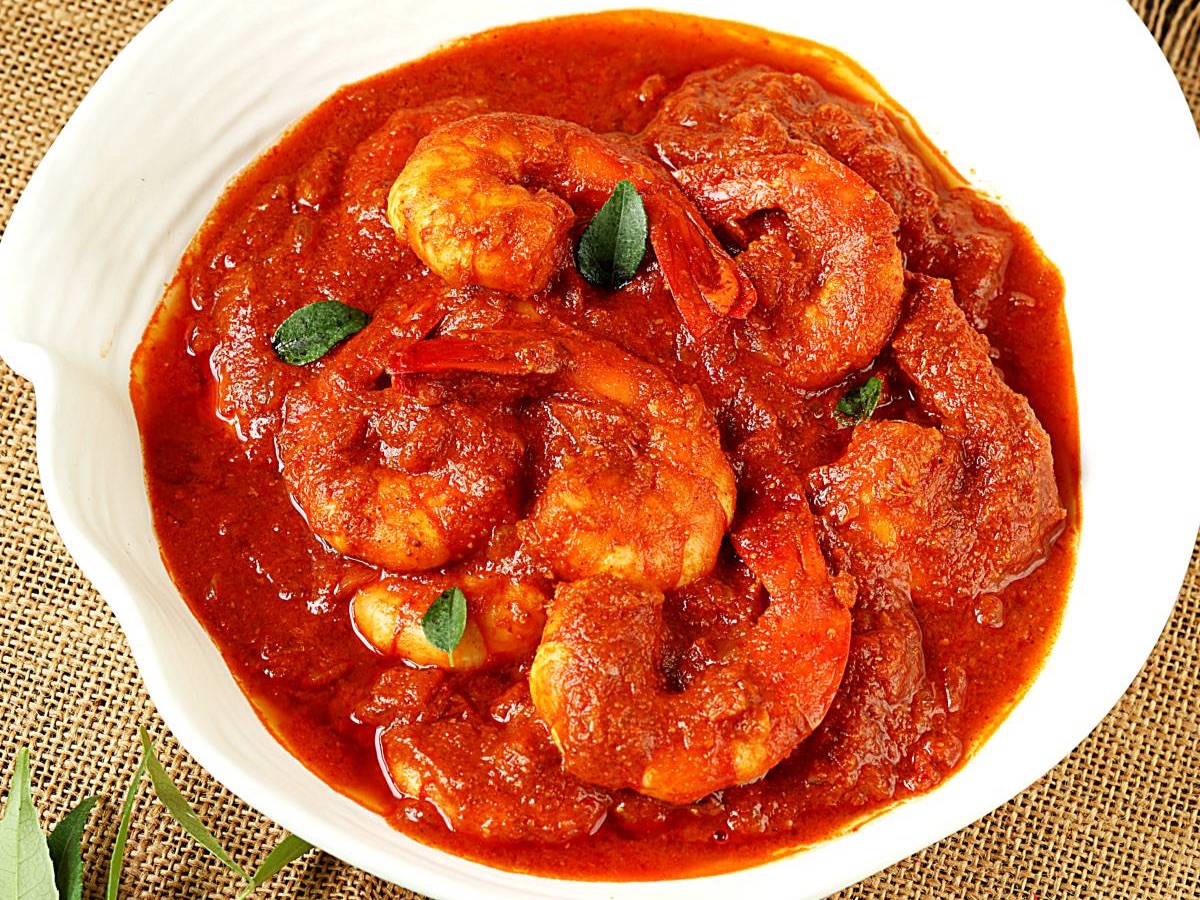 Shrimp Vindaloo.