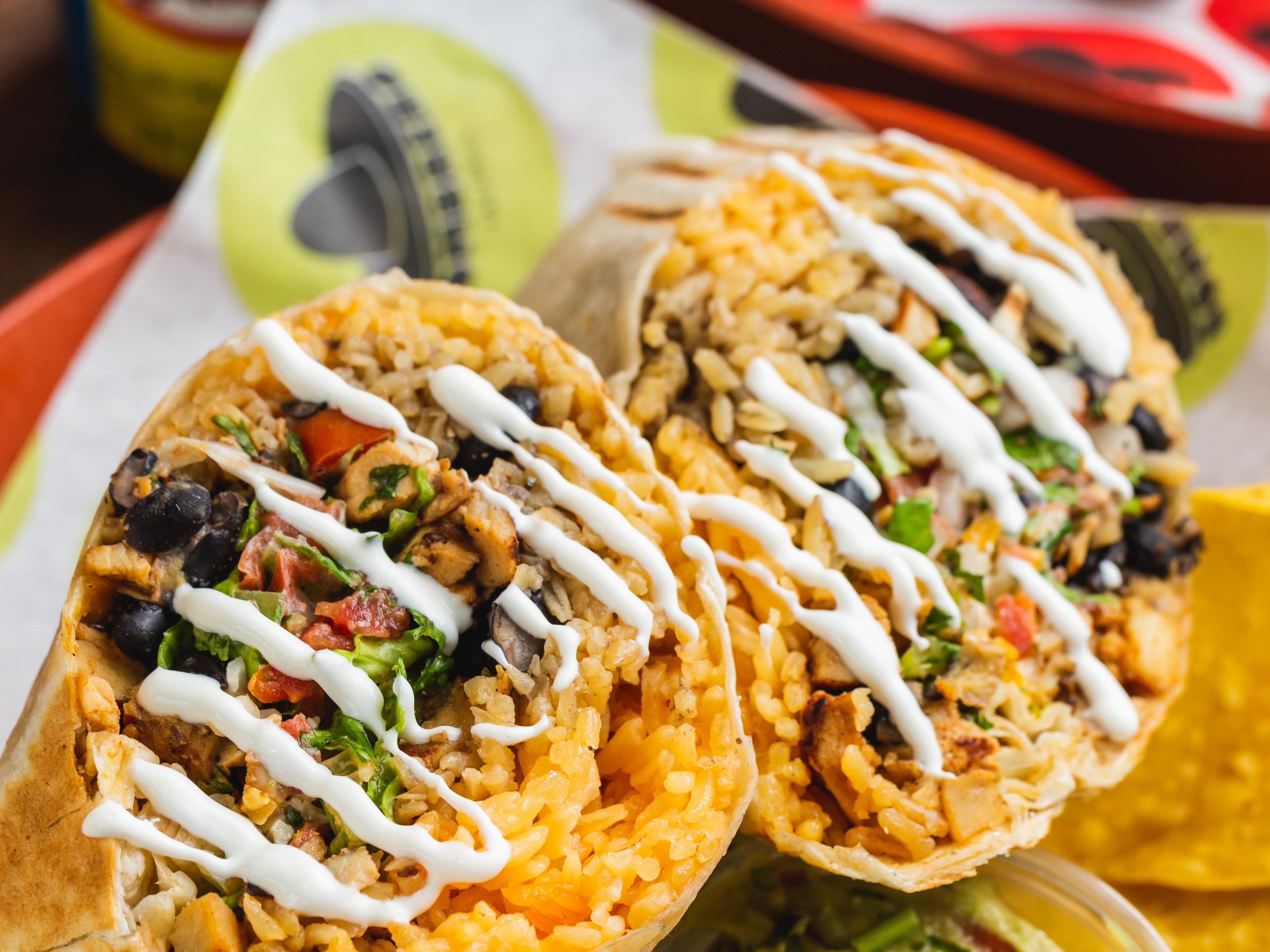 Sombrero Chicken Burrito.