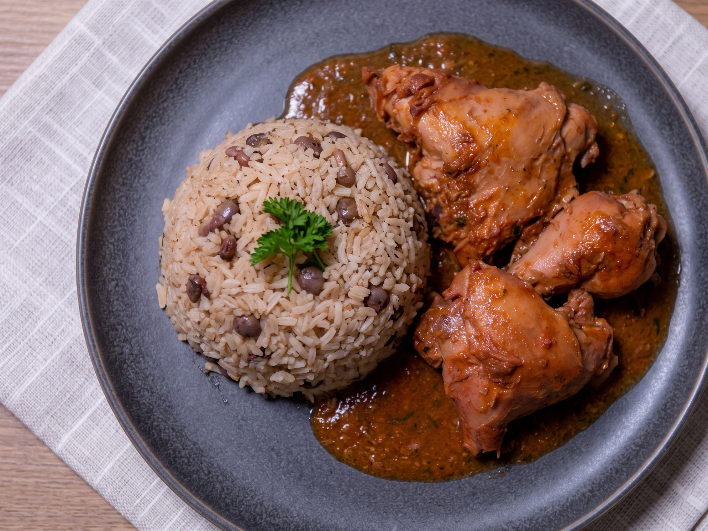 Pollo Guisado Plato.