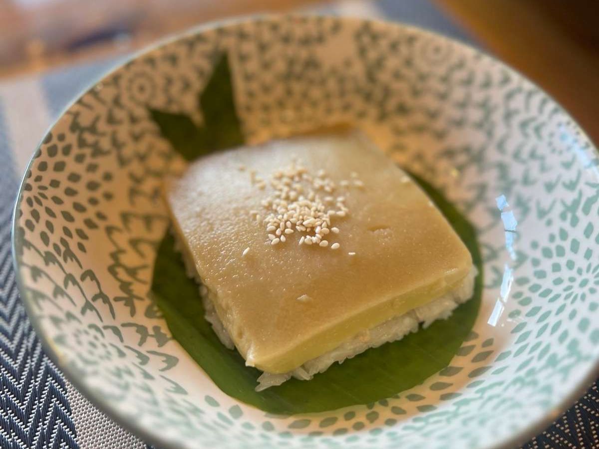 Custard On Sticky Rice.