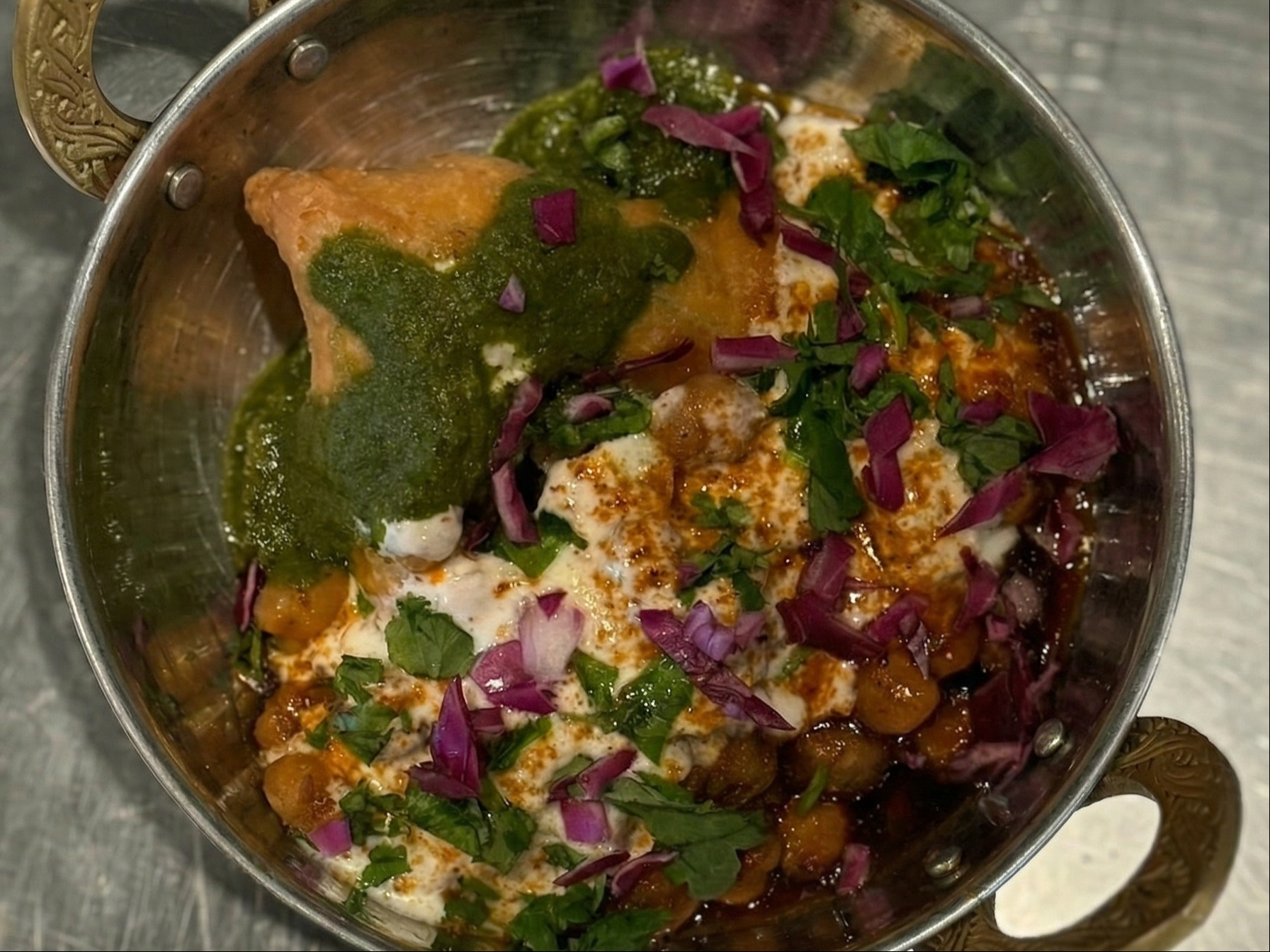 Samosa Chaat.