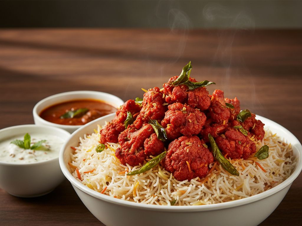 Gobi 65 Biryani.