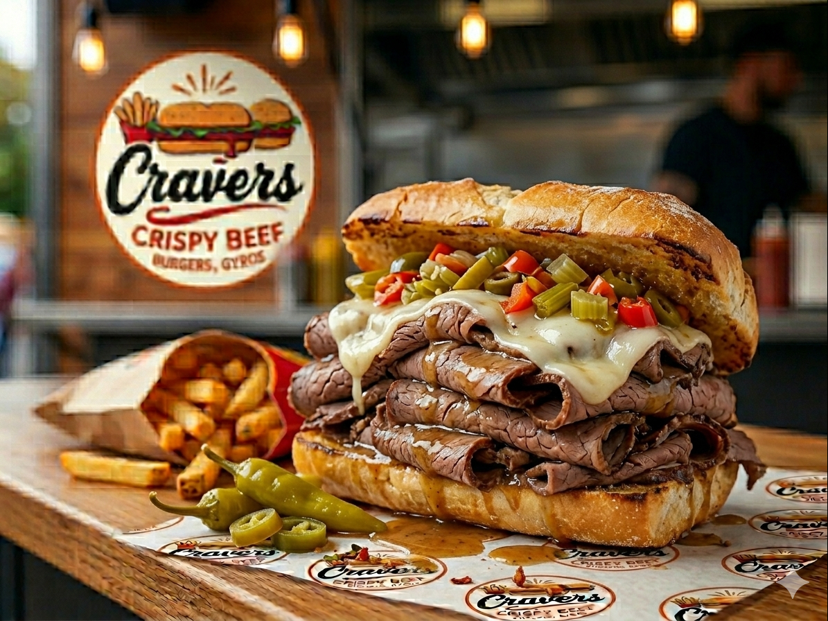 Italian Beef Sandwich.